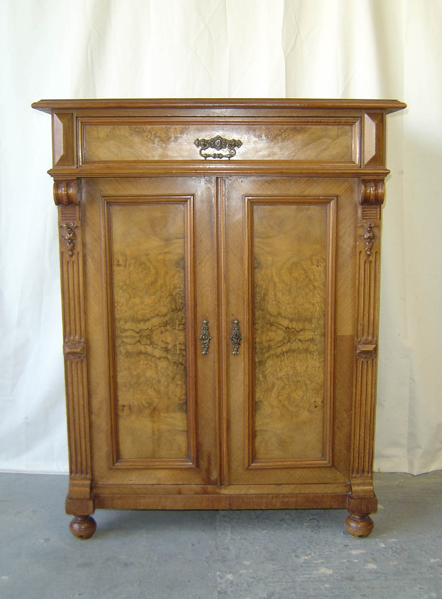 Dutch Fruitwood & Oak Cupboard c.1920 (1 of 1)