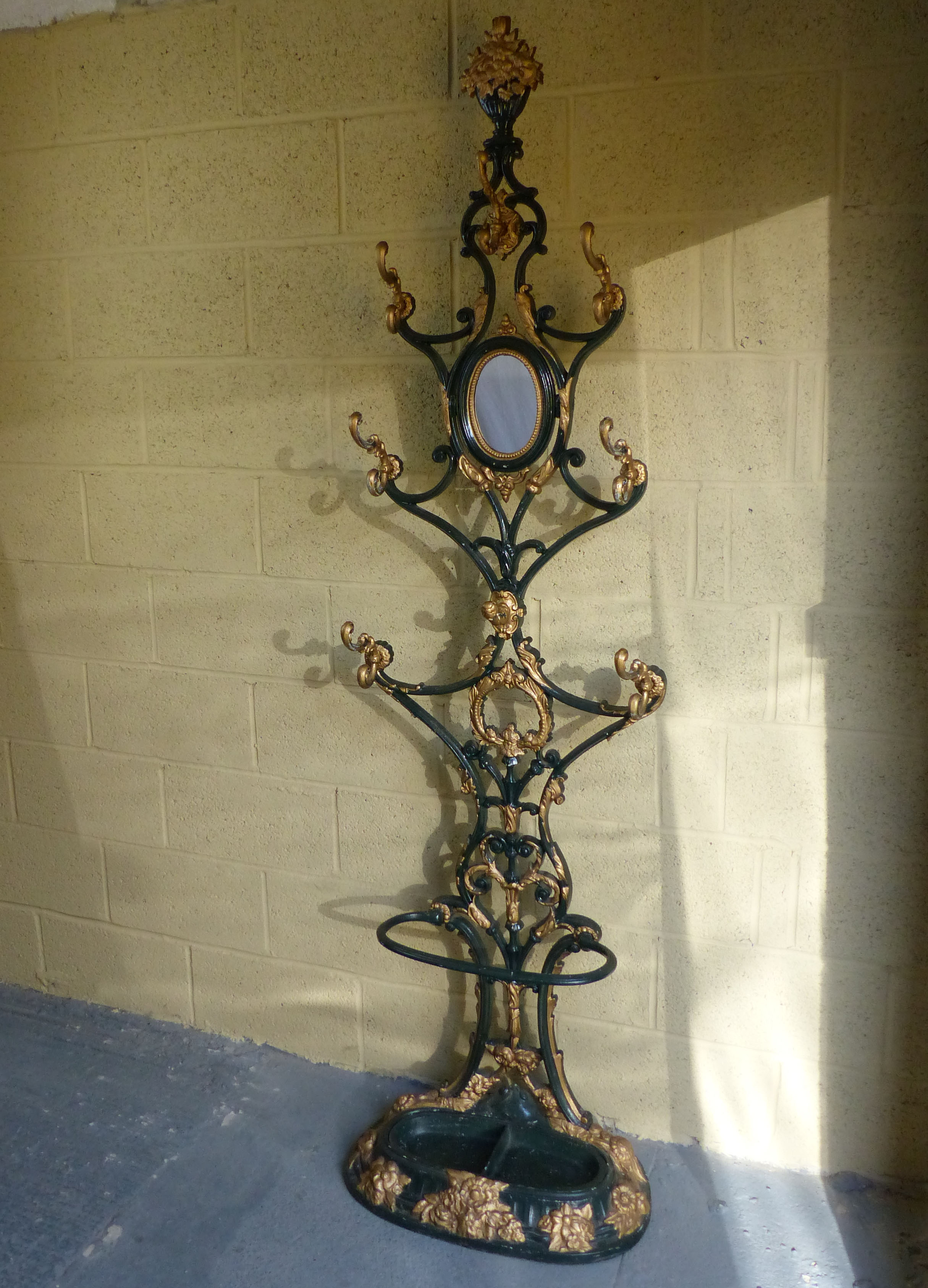 Continental Cast Iron Hall Stand circa 1900 (1 of 1) Continental Cast Iron Hall Stand circa 1900 (1 of 1)