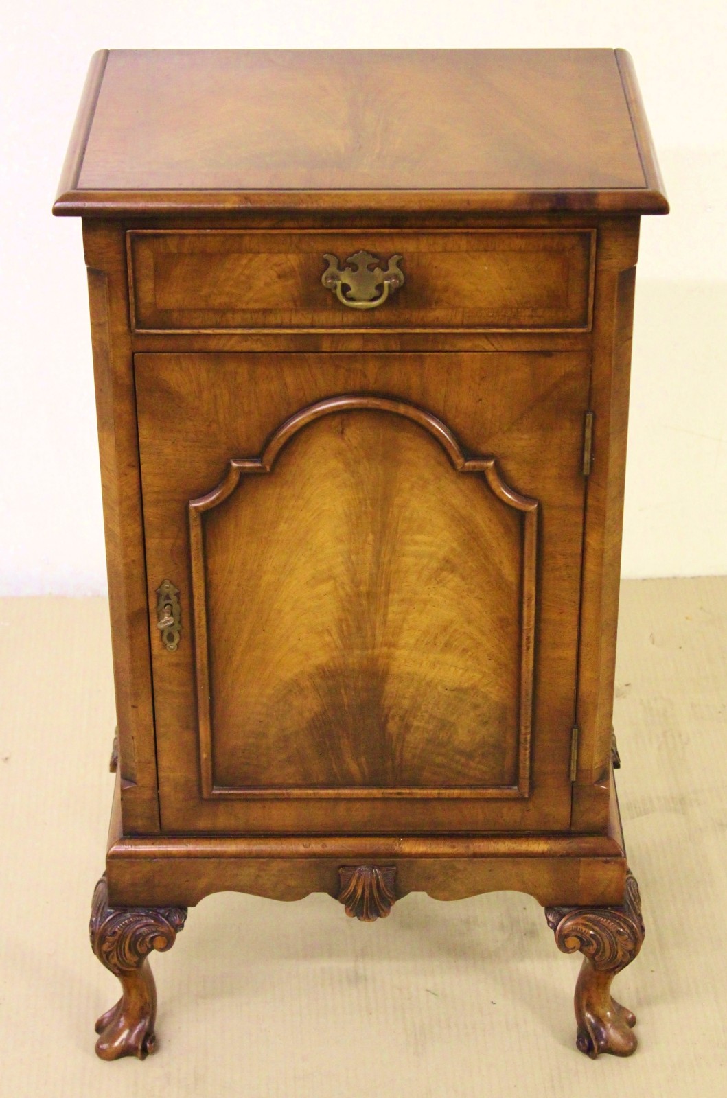 Walnut Bedside Cupboard by Maple & Co c.1930 (1 of 1) Walnut Bedside Cupboard by Maple & Co c.1930 (1 of 1)