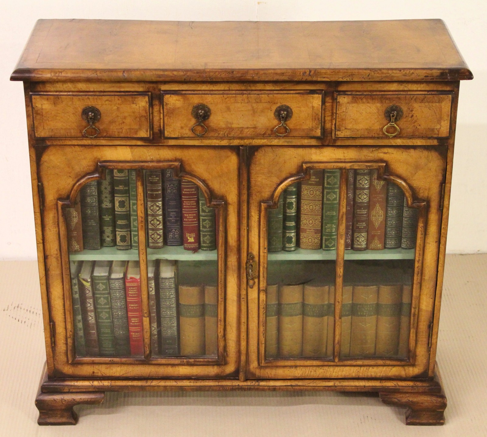 Walnut Glazed Bookcase c.1900 (1 of 1) Walnut Glazed Bookcase c.1900 (1 of 1)