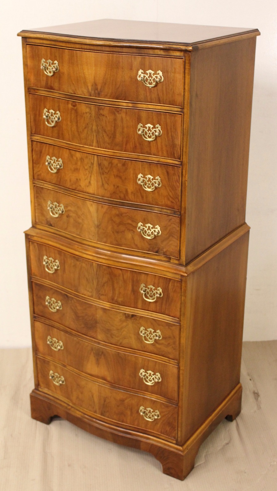 Burr Walnut Chest on Chest (1 of 1)