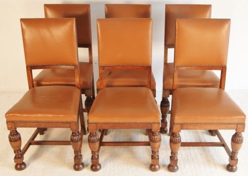 Set of Six Oak Dining Chairs c.1900 (1 of 1)