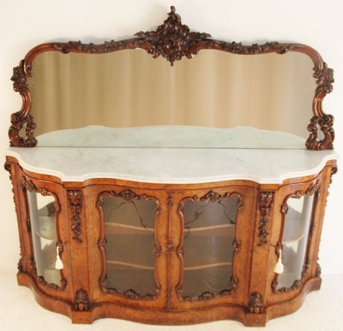 Exhibition Quality Burr Walnut Credenza c.1860 (1 of 1)