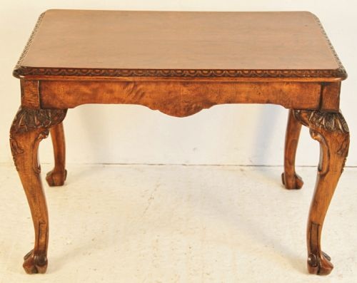 Burr Walnut Rectangular Coffee Table c.1900 (1 of 1)