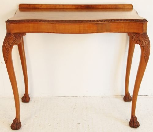 Burr Walnut Console Table c.1900 (1 of 1)
