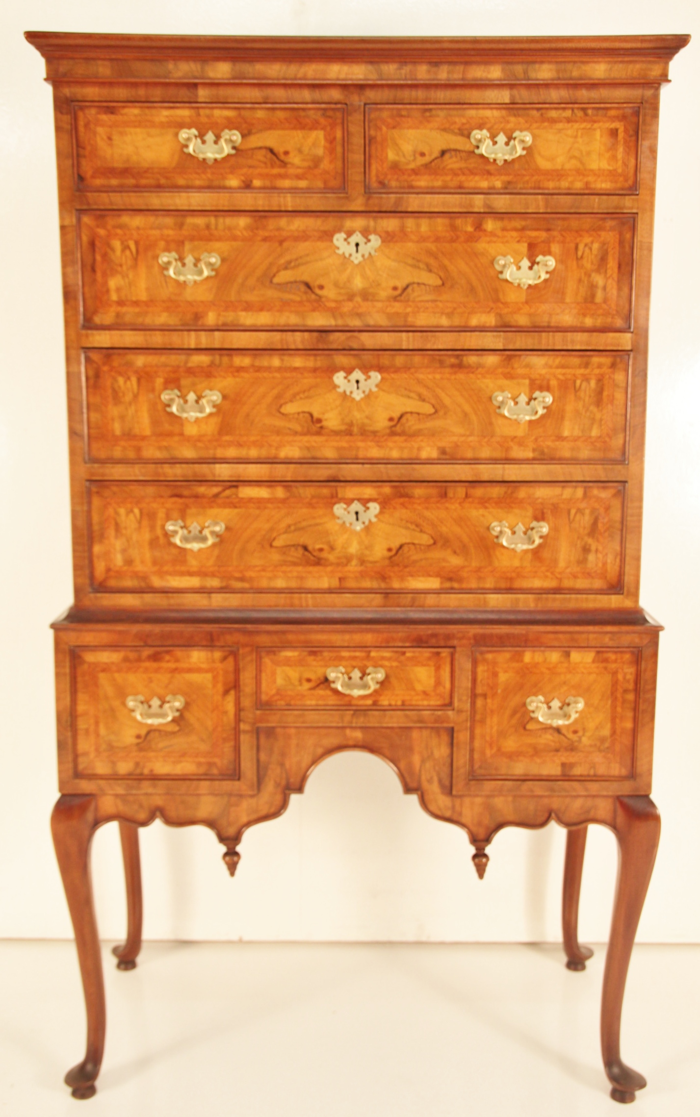Burr Walnut Chest on Stand c.1880 (1 of 1)