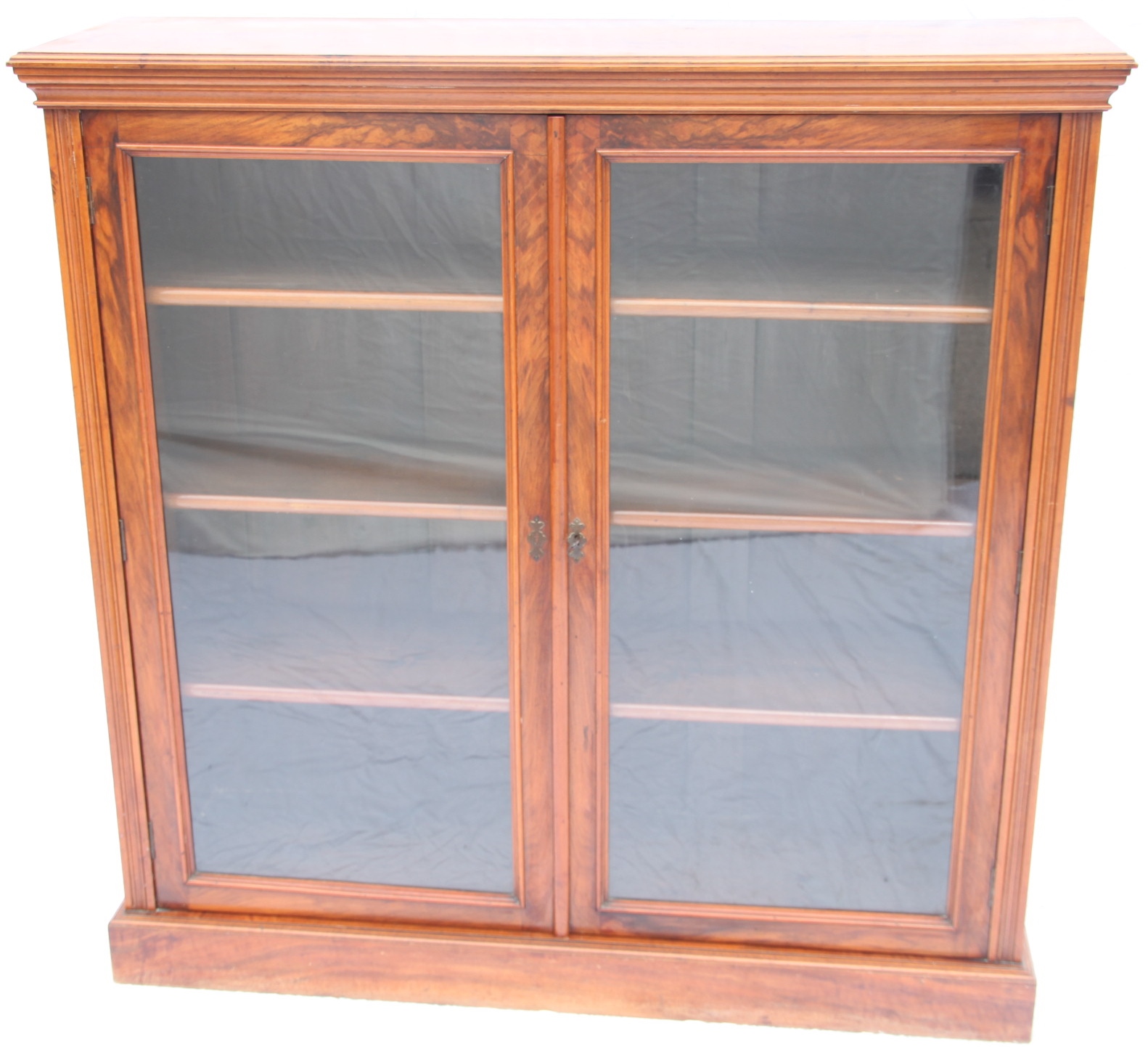 Victorian Burr Walnut Bookcase c.1885 (1 of 1)