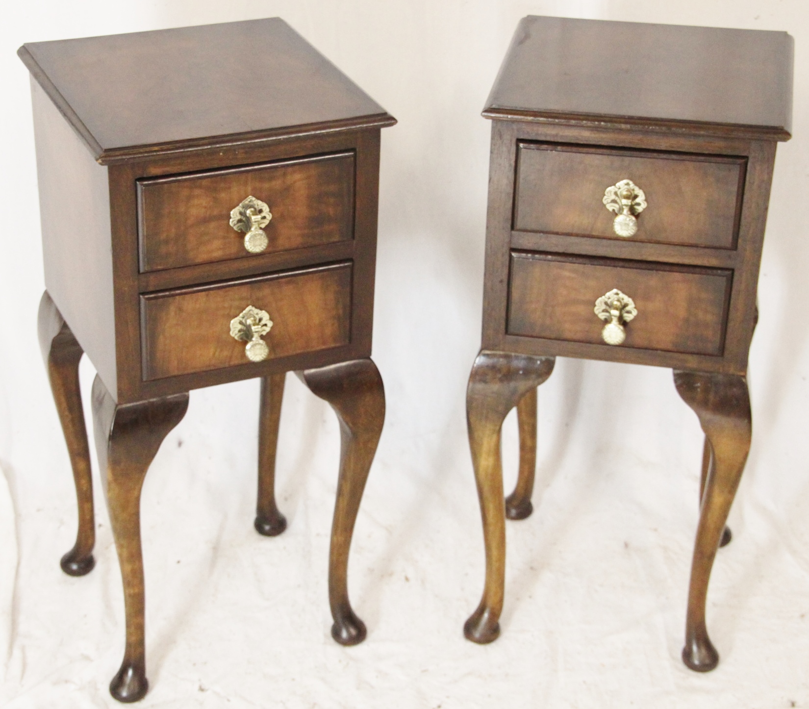Pair of Walnut Bedside Chests c.1910 (1 of 1)