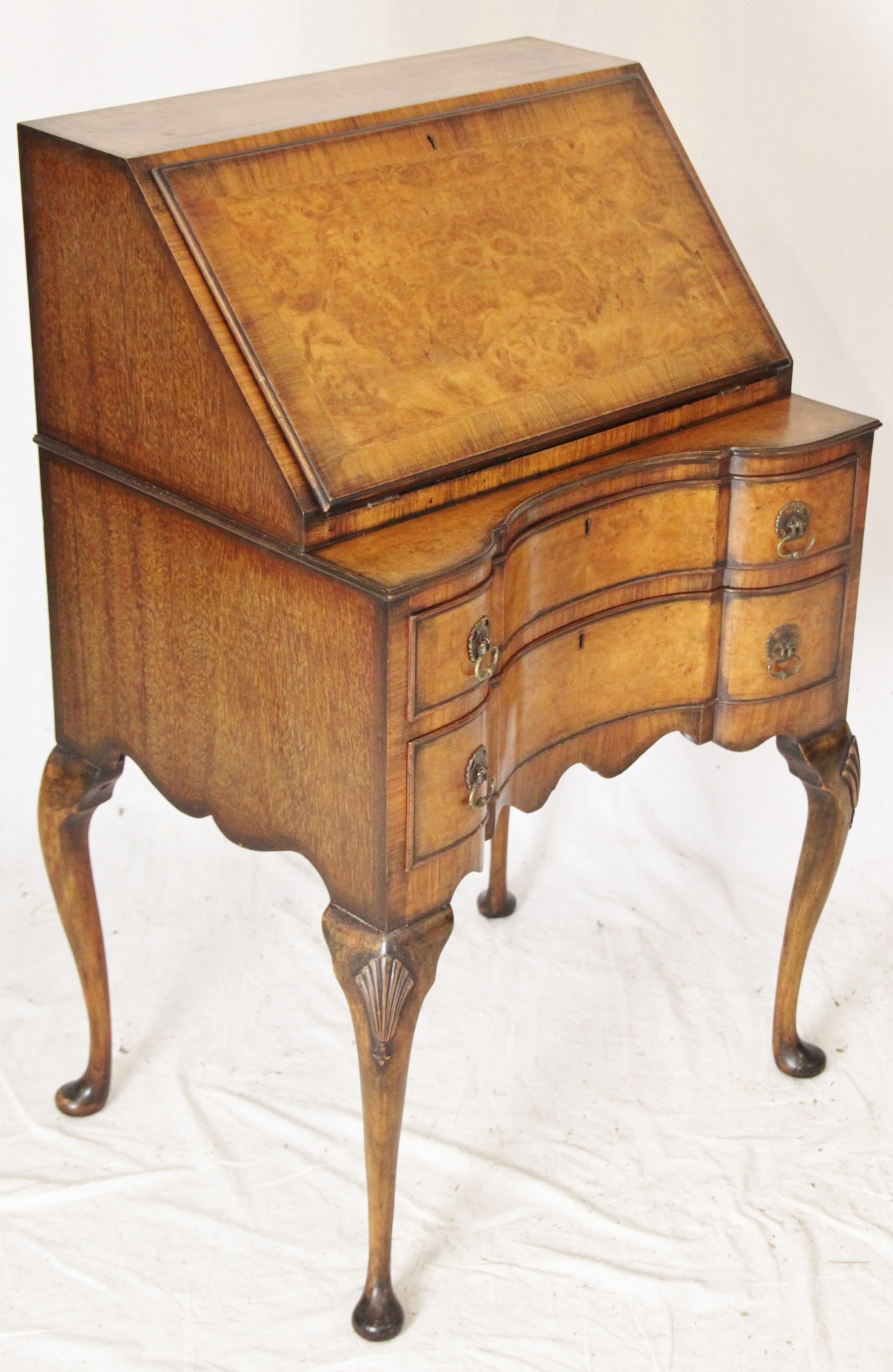 Burr Walnut Bureau c.1900 (1 of 1)