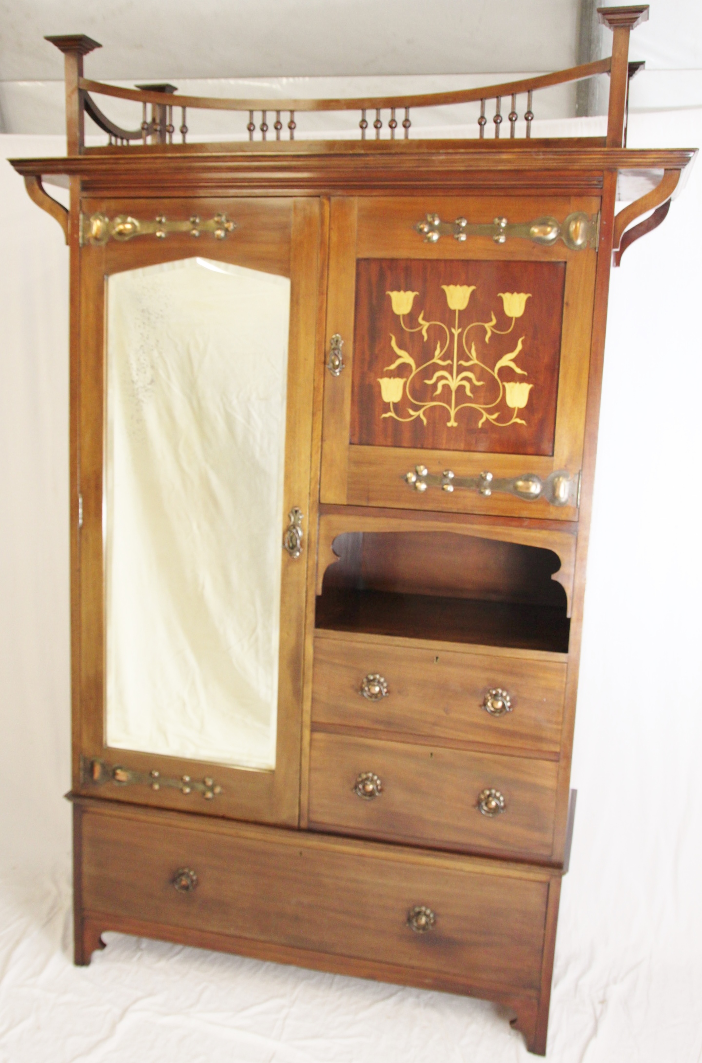Art Nouveau Wardrobe c.1895 (1 of 1)