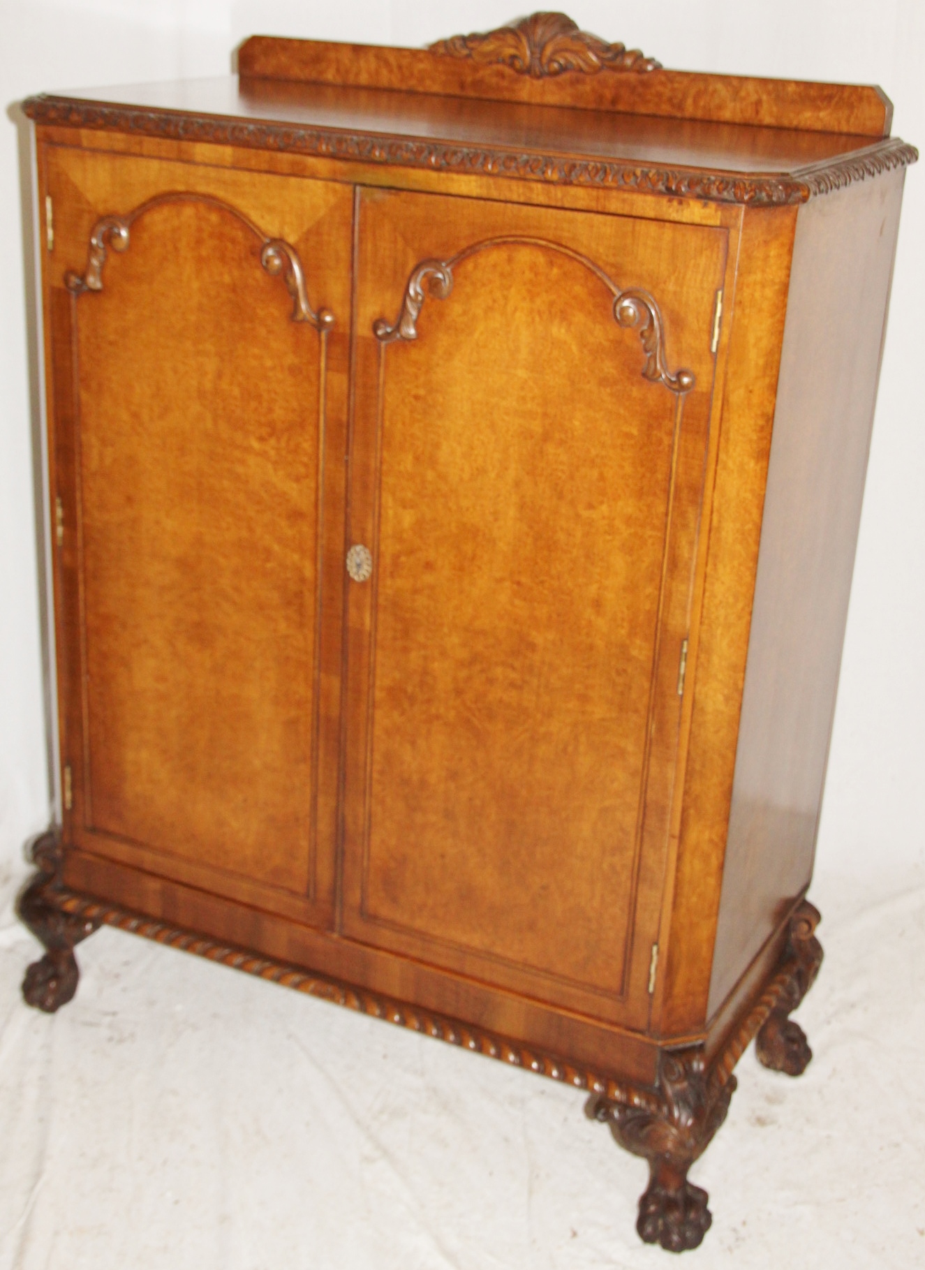 Burr Walnut Cupboard c.1910 (1 of 1)