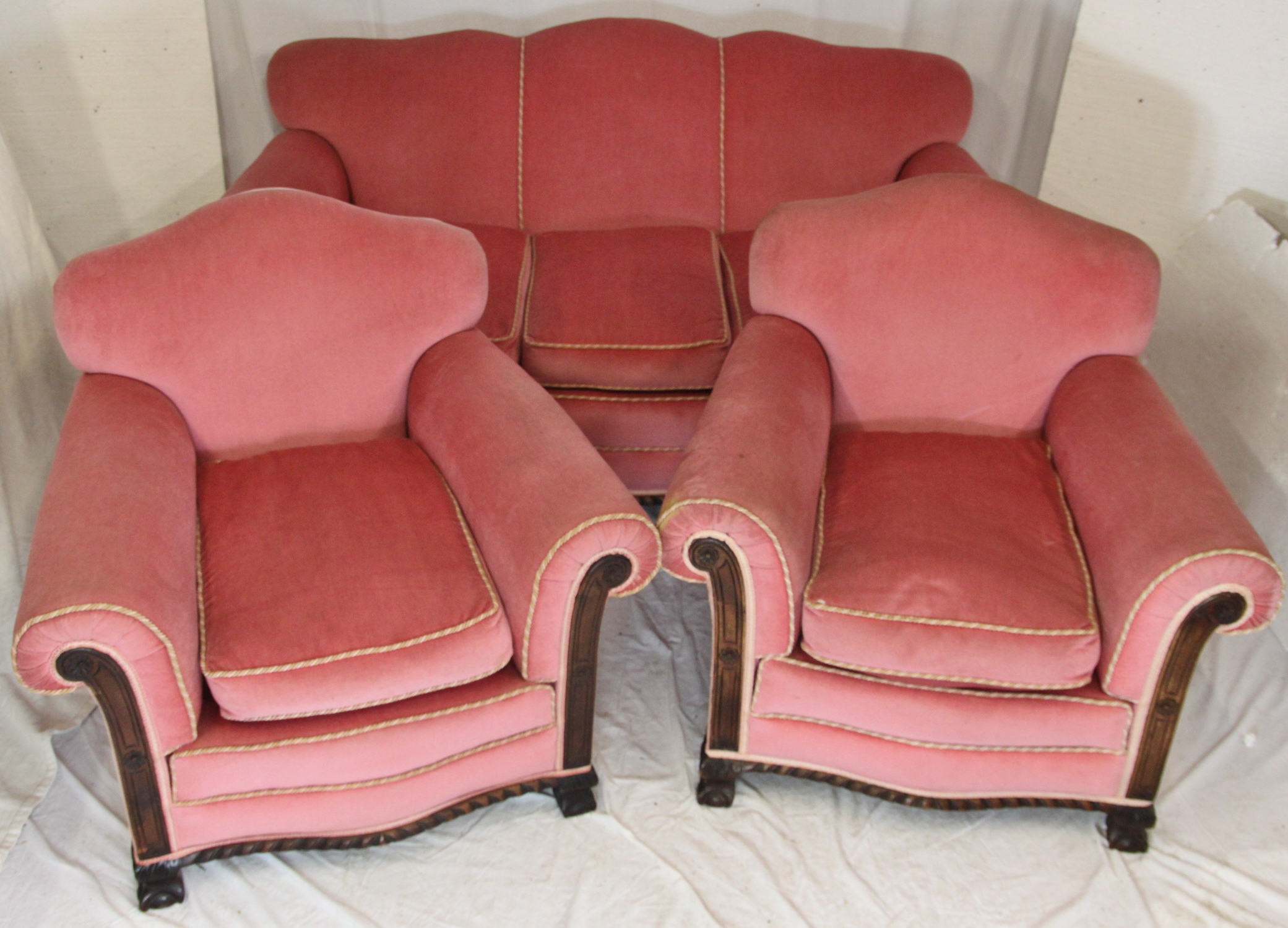 Chippendale Style Three Piece Suite (1 of 1)