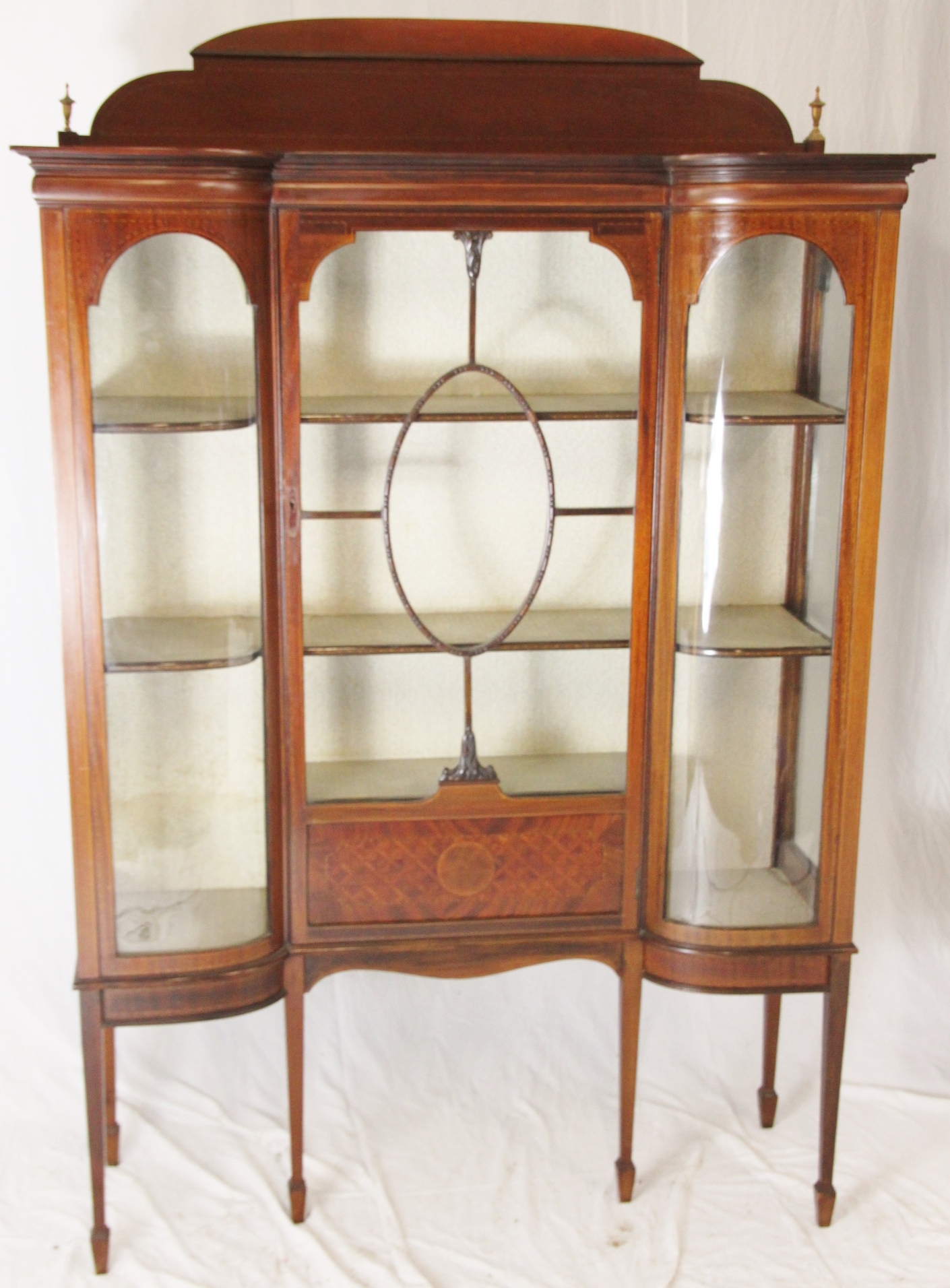 Inlaid Mahogany Display Cabinet c.1901 (1 of 1)