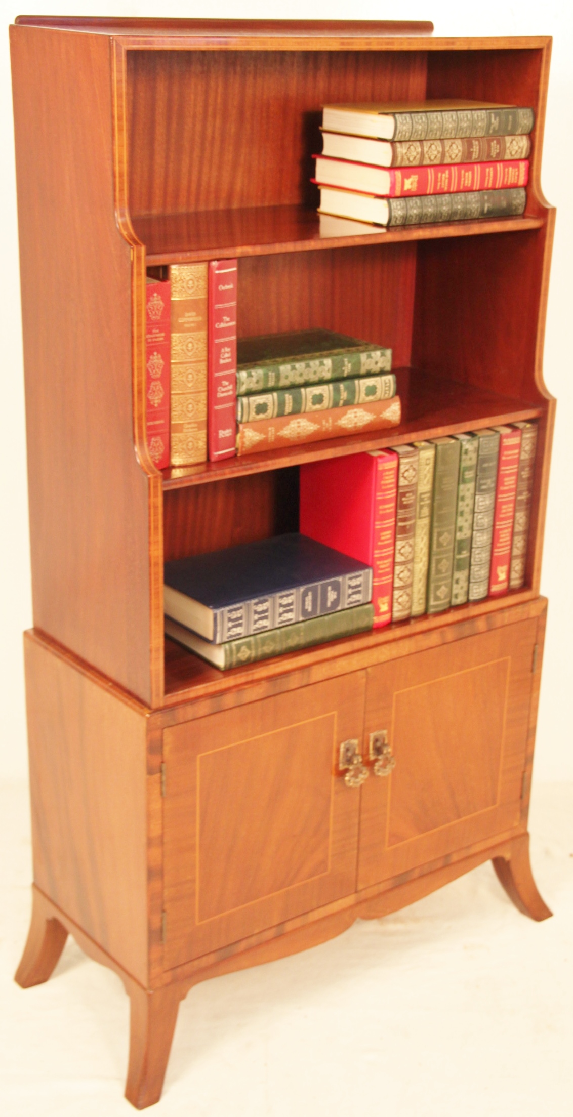 Inlaid Open Bookcase c.1900 (1 of 1) Inlaid Open Bookcase c.1900 (1 of 1)