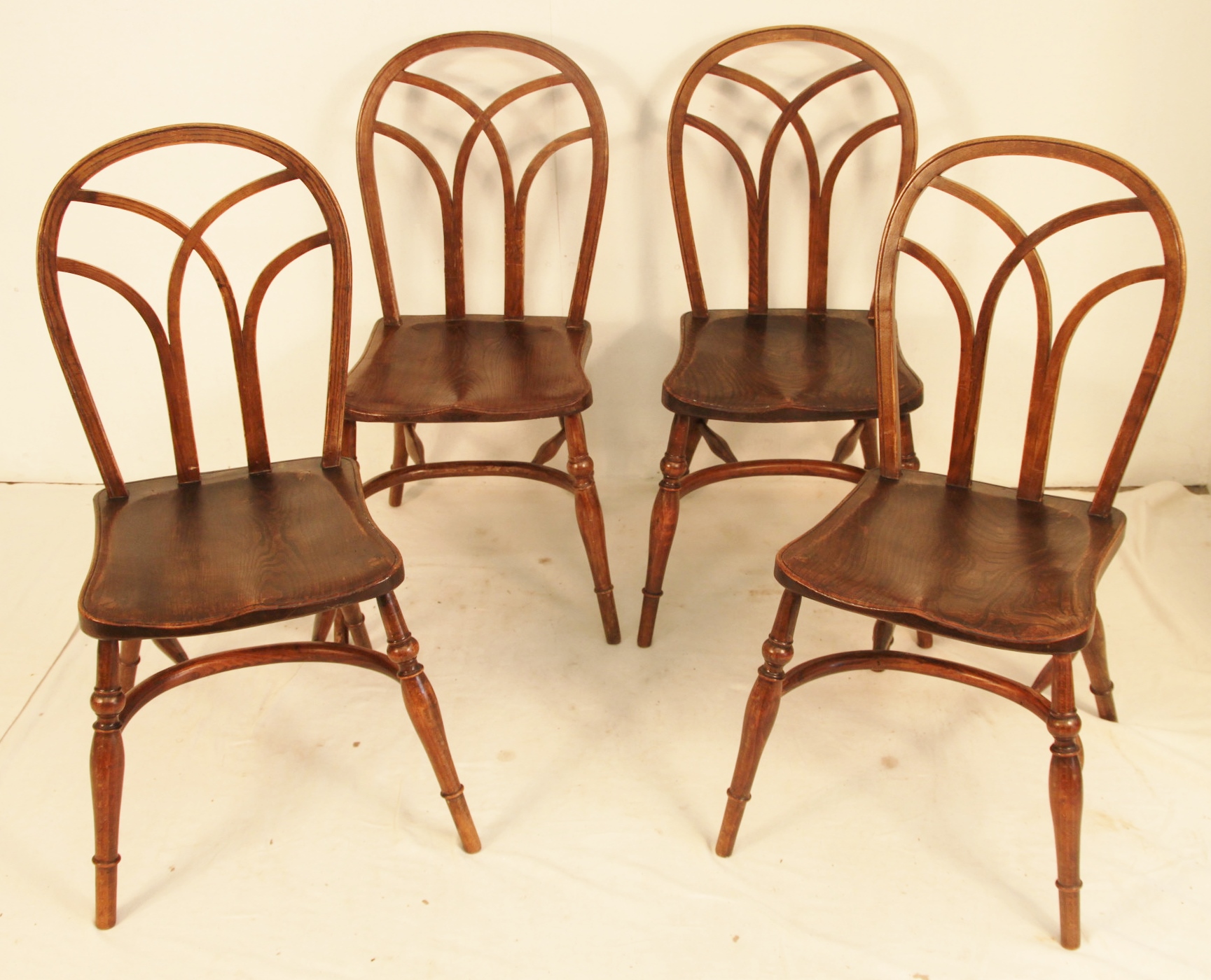 Set of Four Country Kitchen Chairs c.1900 (1 of 1) Set of Four Country Kitchen Chairs c.1900 (1 of 1)