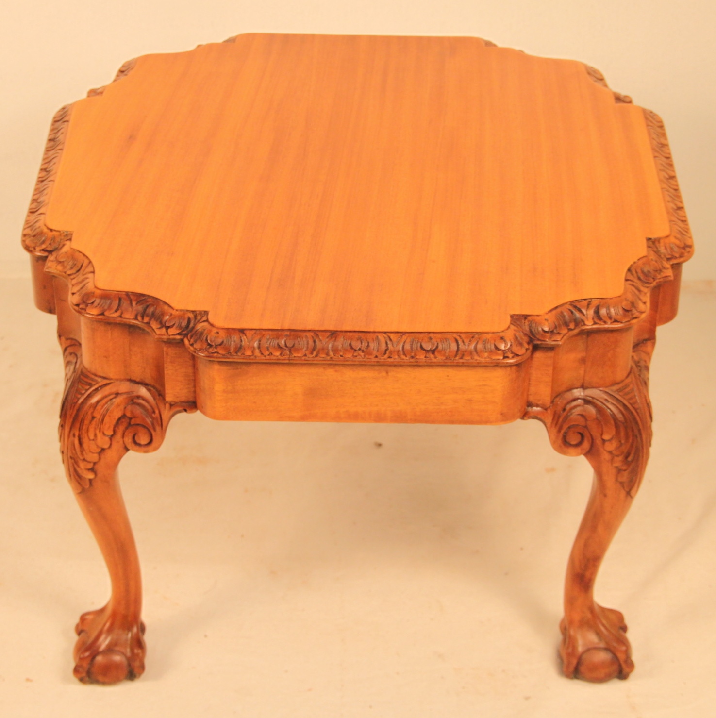 Satin Mahogany Chippendale Style Coffee Table c.1920 (1 of 1) Satin Mahogany Chippendale Style Coffee Table c.1920 (1 of 1)
