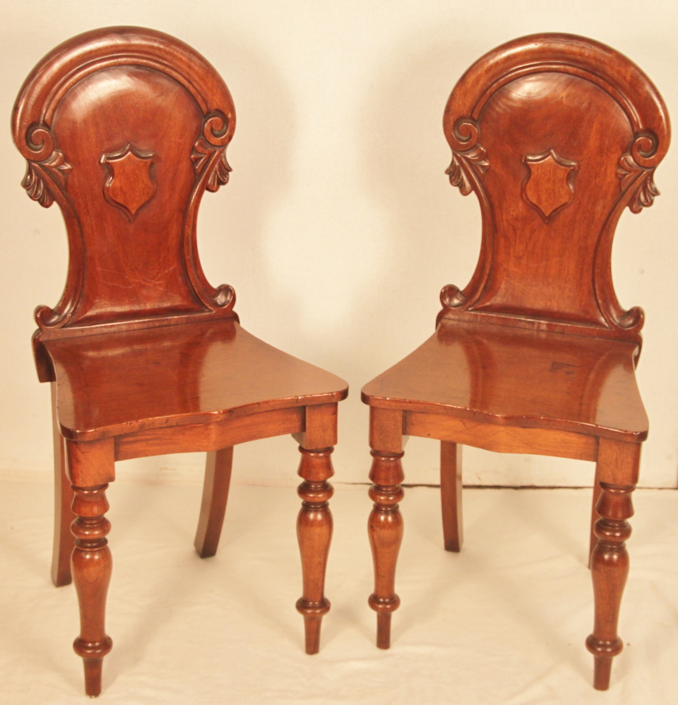 Pair of Mid Victorian Hall Chairs c.1855 (1 of 1) Pair of Mid Victorian Hall Chairs c.1855 (1 of 1)