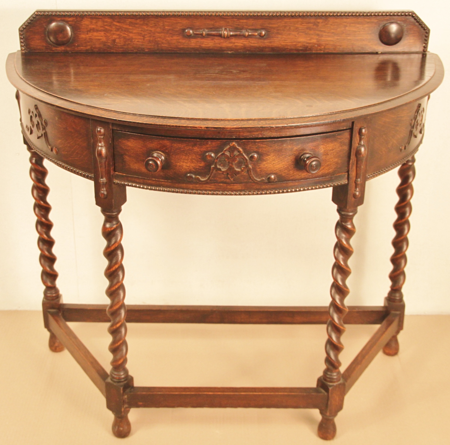 Oak Half Moon Side Table c.1900 (1 of 1) Oak Half Moon Side Table c.1900 (1 of 1)
