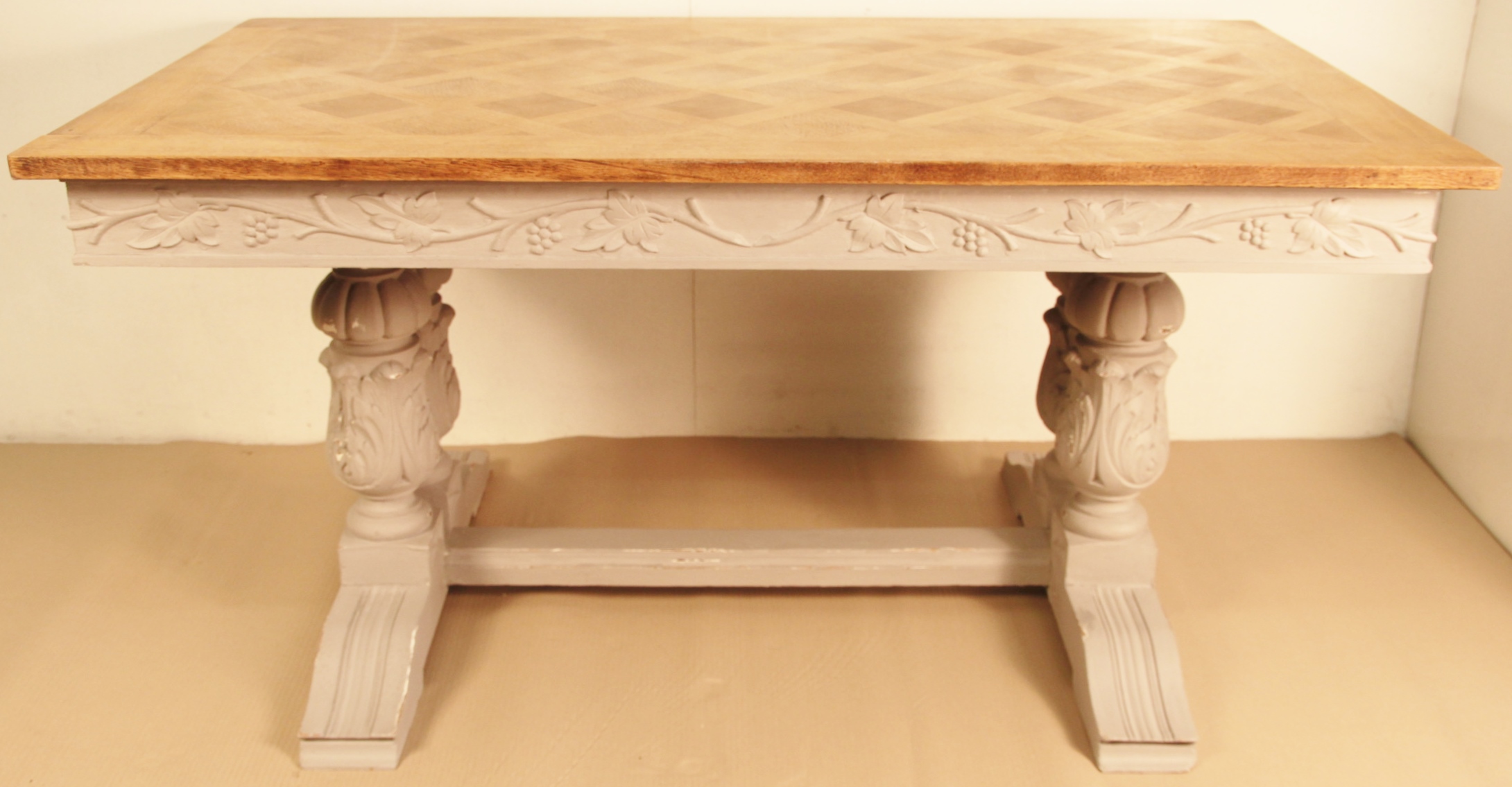 Wonderful Painted Refectory Dining Table c.1890 (1 of 1) Wonderful Painted Refectory Dining Table c.1890 (1 of 1)