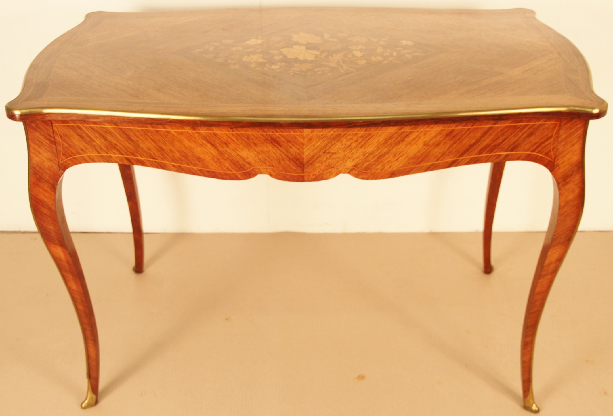 Marquetry Kingwood Centre Table with Drawer c.1880 (1 of 1) Marquetry Kingwood Centre Table with Drawer c.1880 (1 of 1)