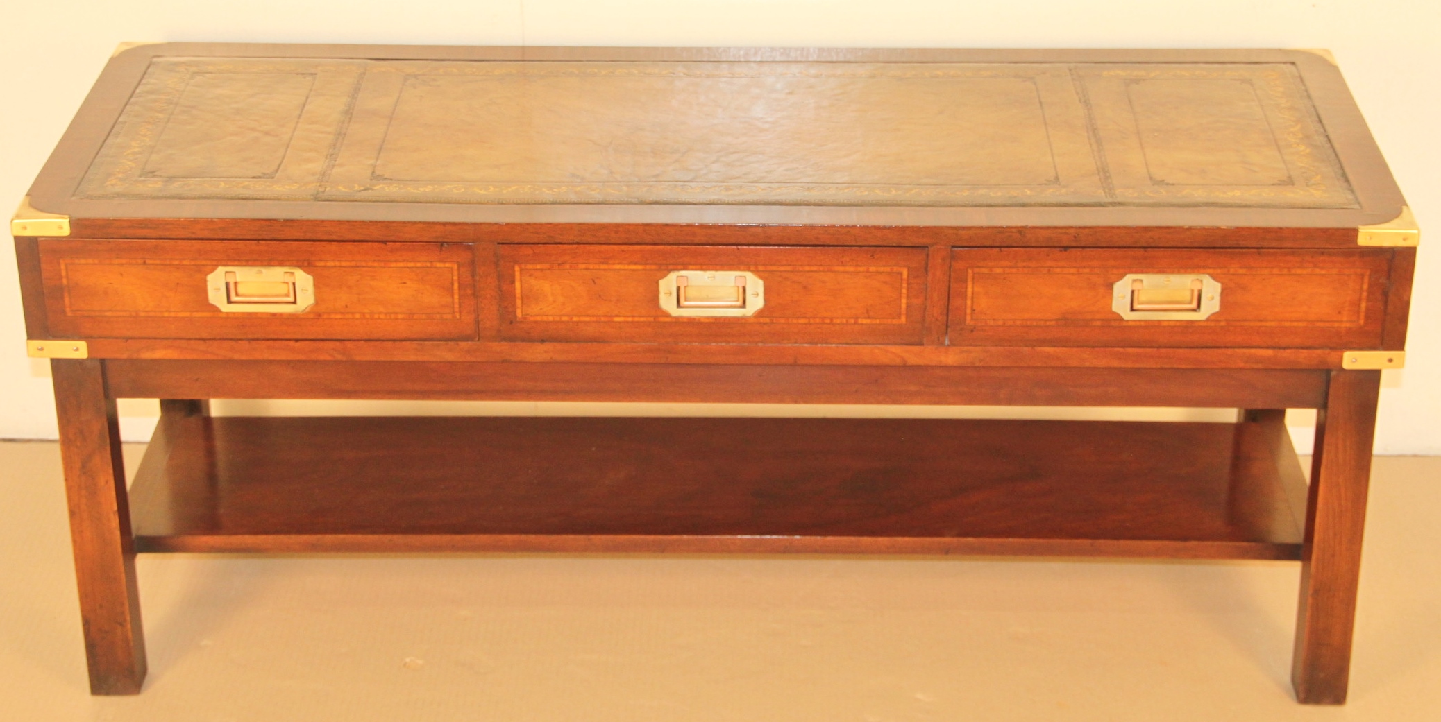 Inlaid Mahogany Military Coffee Table (1 of 1) Inlaid Mahogany Military Coffee Table (1 of 1)