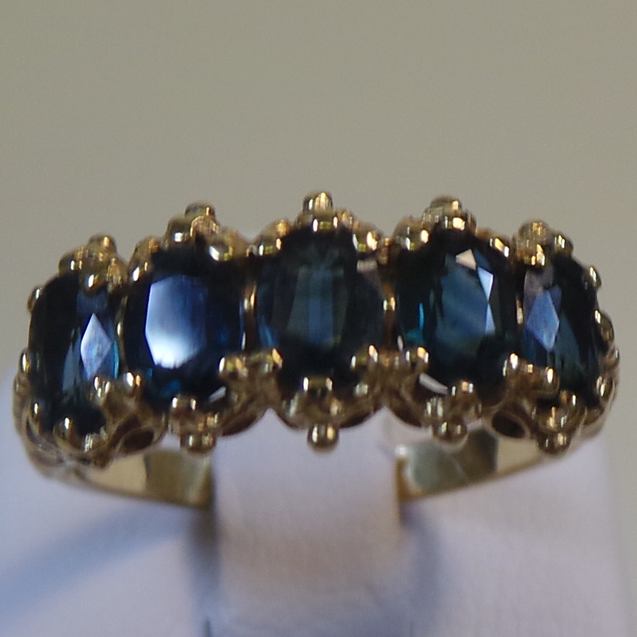 "Dark Desire." A Sapphire and 18 Carat Gold Ring (1 of 4)