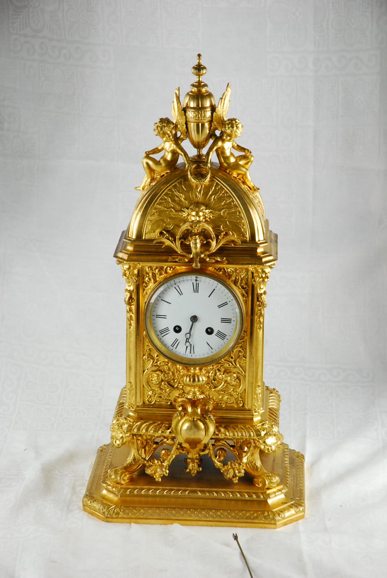 Very Large 22" Bronze Japy Freres Cherub Mount Antique Mantle Clock (1 of 1) Very Large 22" Bronze Japy Freres Cherub Mount Antique Mantle Clock (1 of 1)