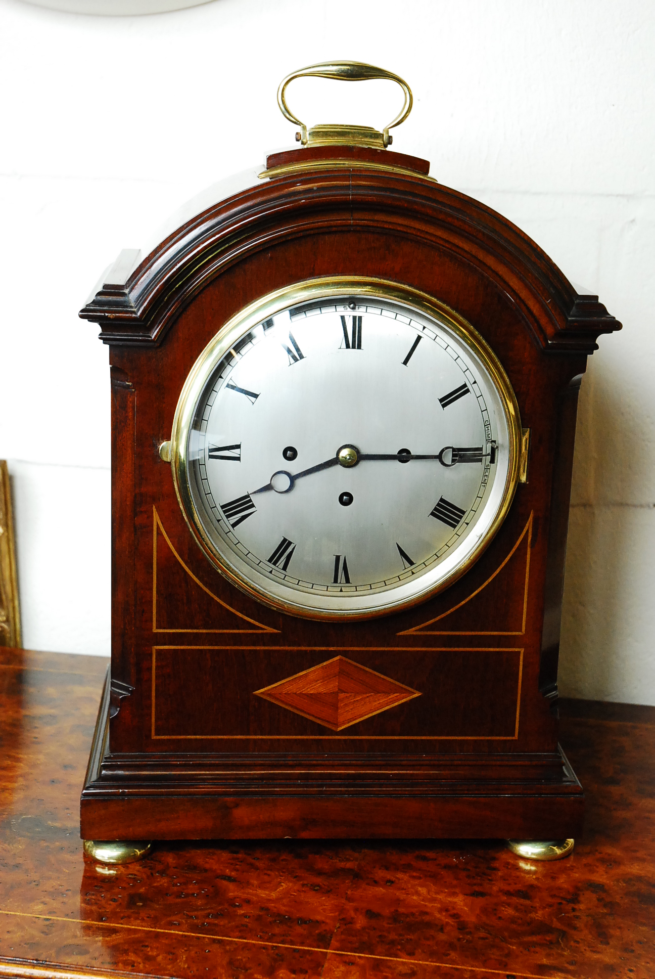 Victorian Triple Chain Fusee Mahogany Pad Top Bracket Clock c.1890 (1 of 1) Victorian Triple Chain Fusee Mahogany Pad Top Bracket Clock c.1890 (1 of 1)