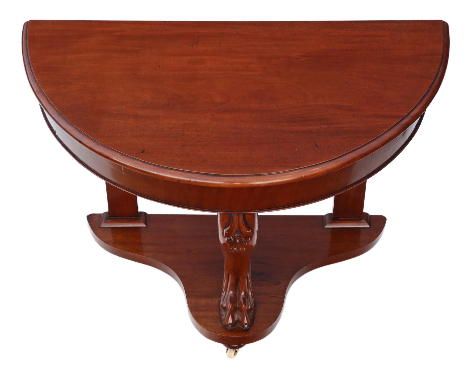 Victorian Mahogany Demi-Lune Console Table c.1890 (1 of 7)