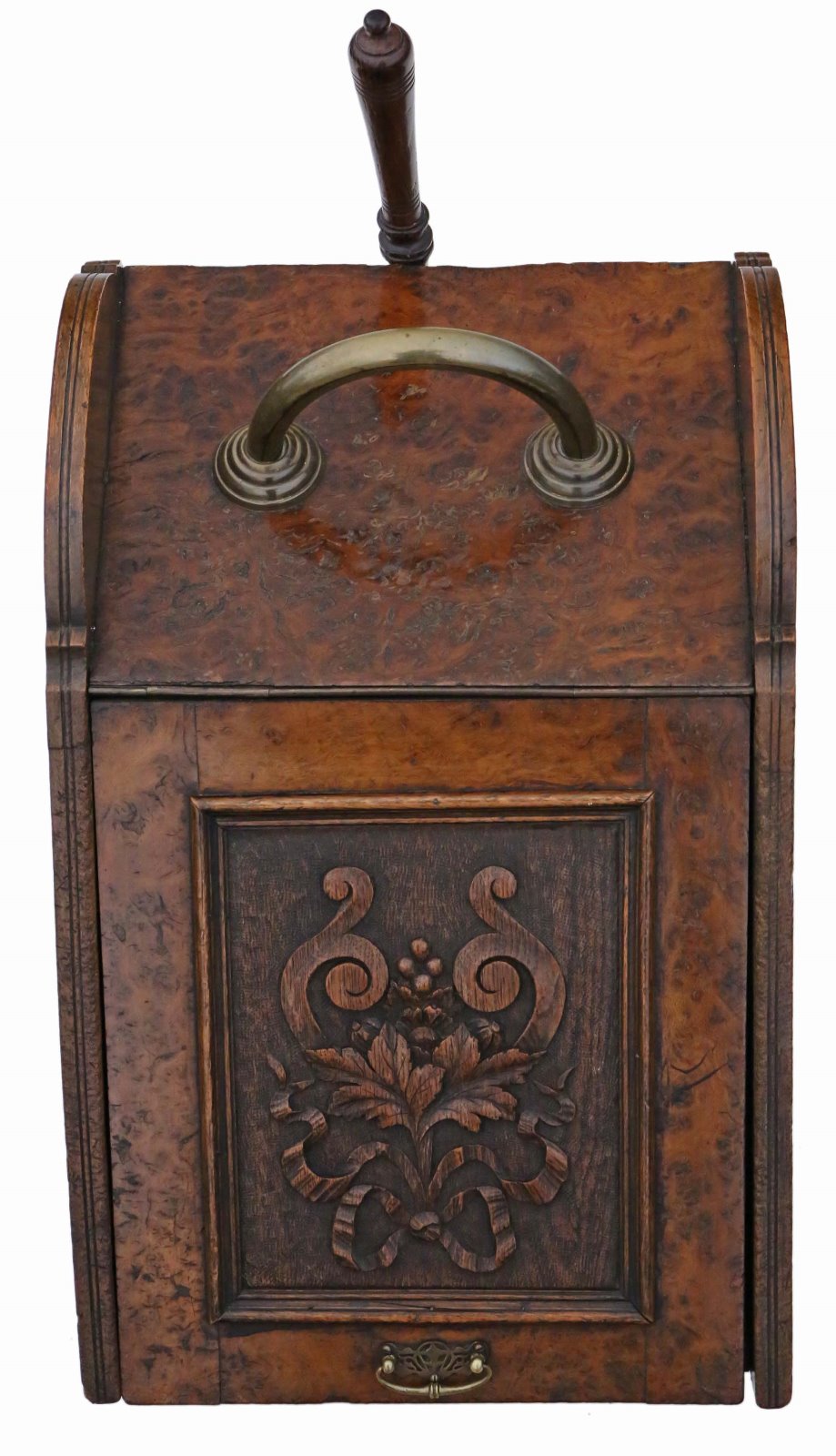 Pollard Oak Purdonium Coal Scuttle Box or Cabinet c.1905 (1 of 9)