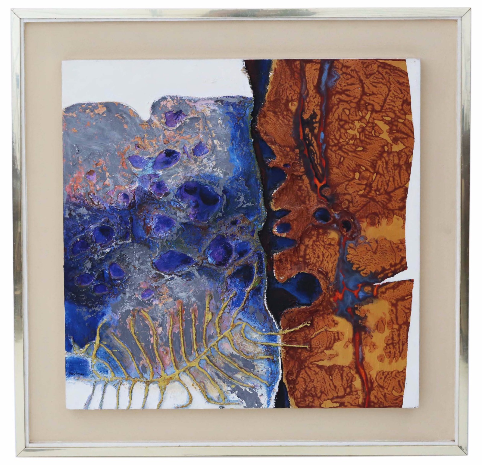 Framed Acrylic Relief on Board Original Painting by Ray Mutimer c.1970 (1 of 9) Framed Acrylic Relief on Board Original Painting by Ray Mutimer c.1970 (1 of 9)