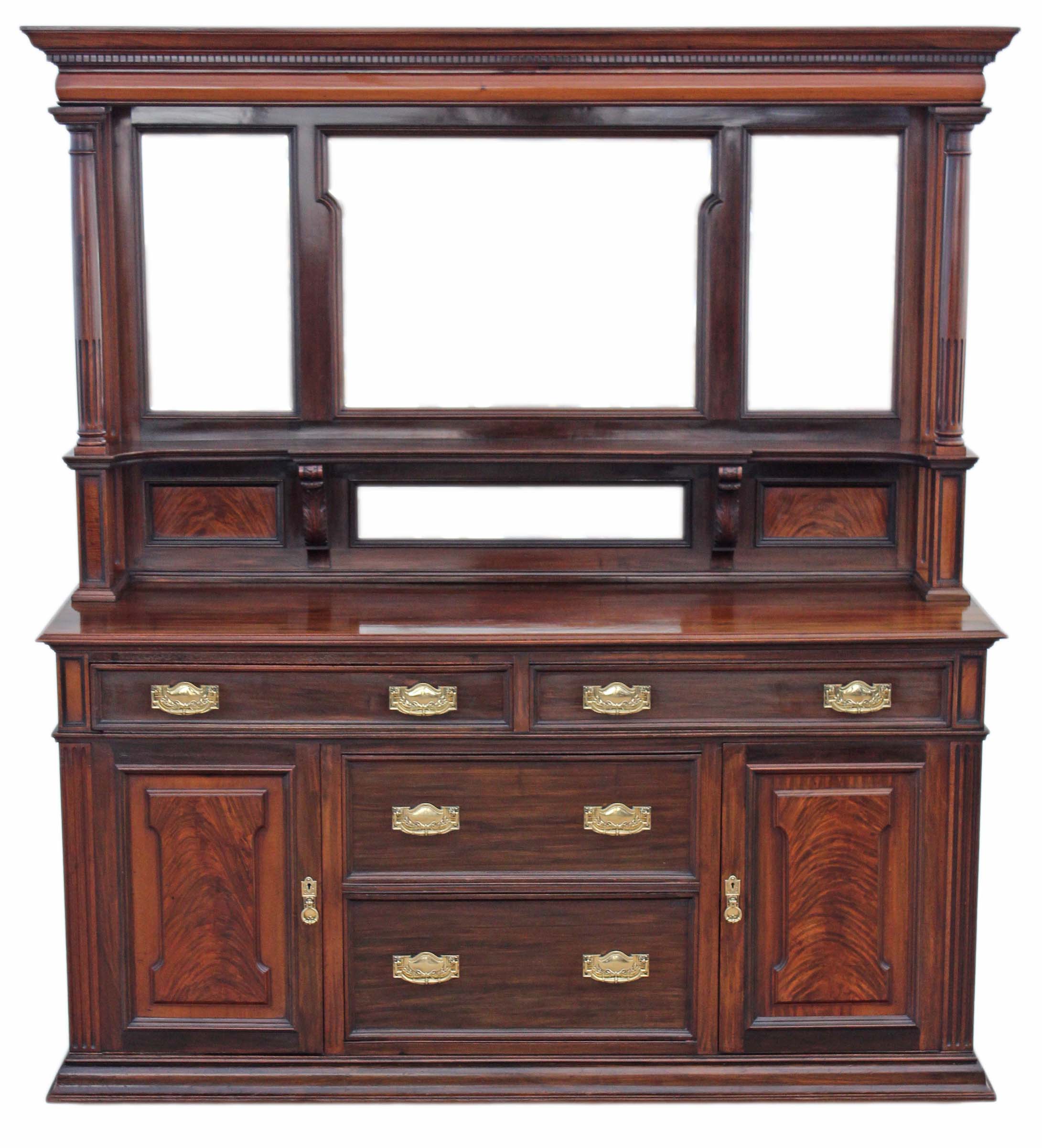 Antique Large Victorian Mahogany Walnut Sideboard Chiffonier Maple and Co. (1 of 1) Antique Large Victorian Mahogany Walnut Sideboard Chiffonier Maple and Co. (1 of 1)