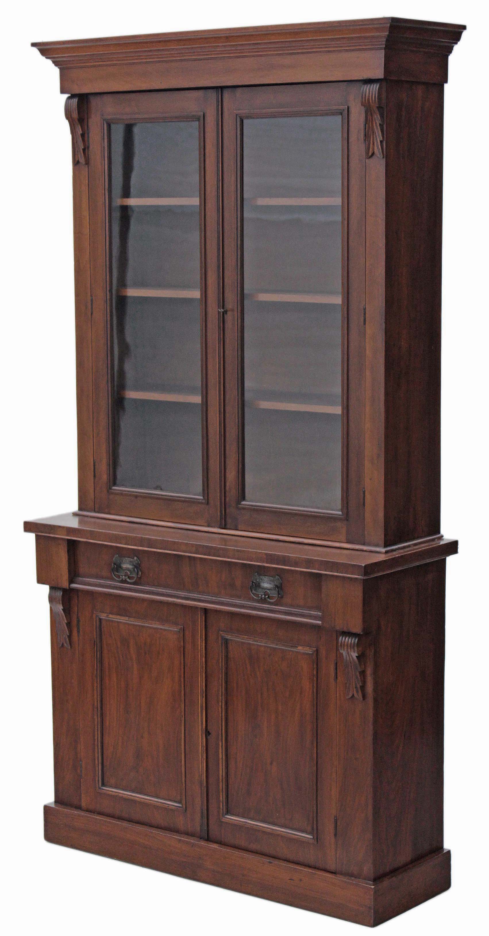 Antique Victorian 19th Century Walnut Chiffonier / Glazed Bookcase / Cabinet (1 of 1) Antique Victorian 19th Century Walnut Chiffonier / Glazed Bookcase / Cabinet (1 of 1)