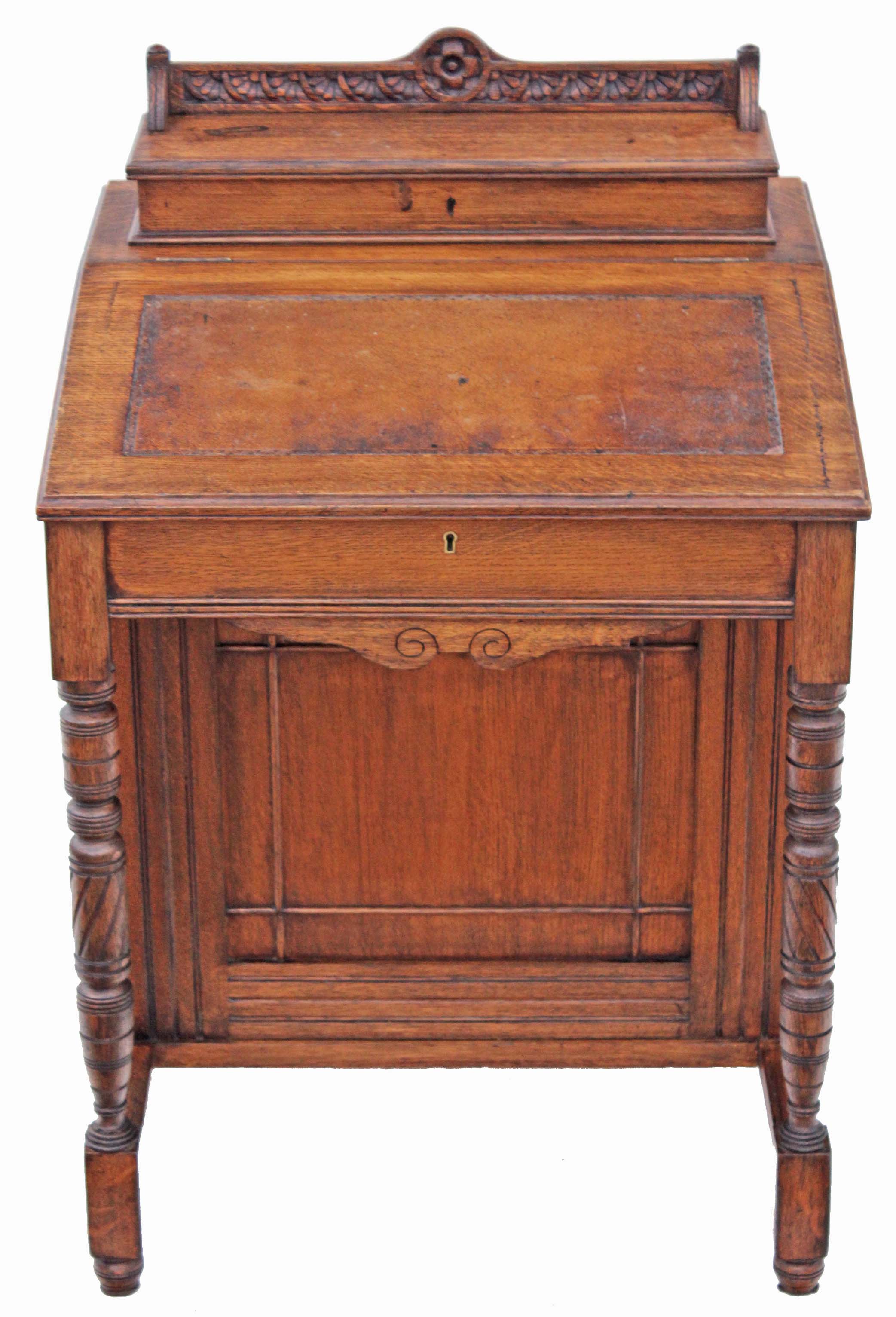 Antique quality Victorian 19C Gothic oak mahogany davenport writing table desk (1 of 1) Antique quality Victorian 19C Gothic oak mahogany davenport writing table desk (1 of 1)