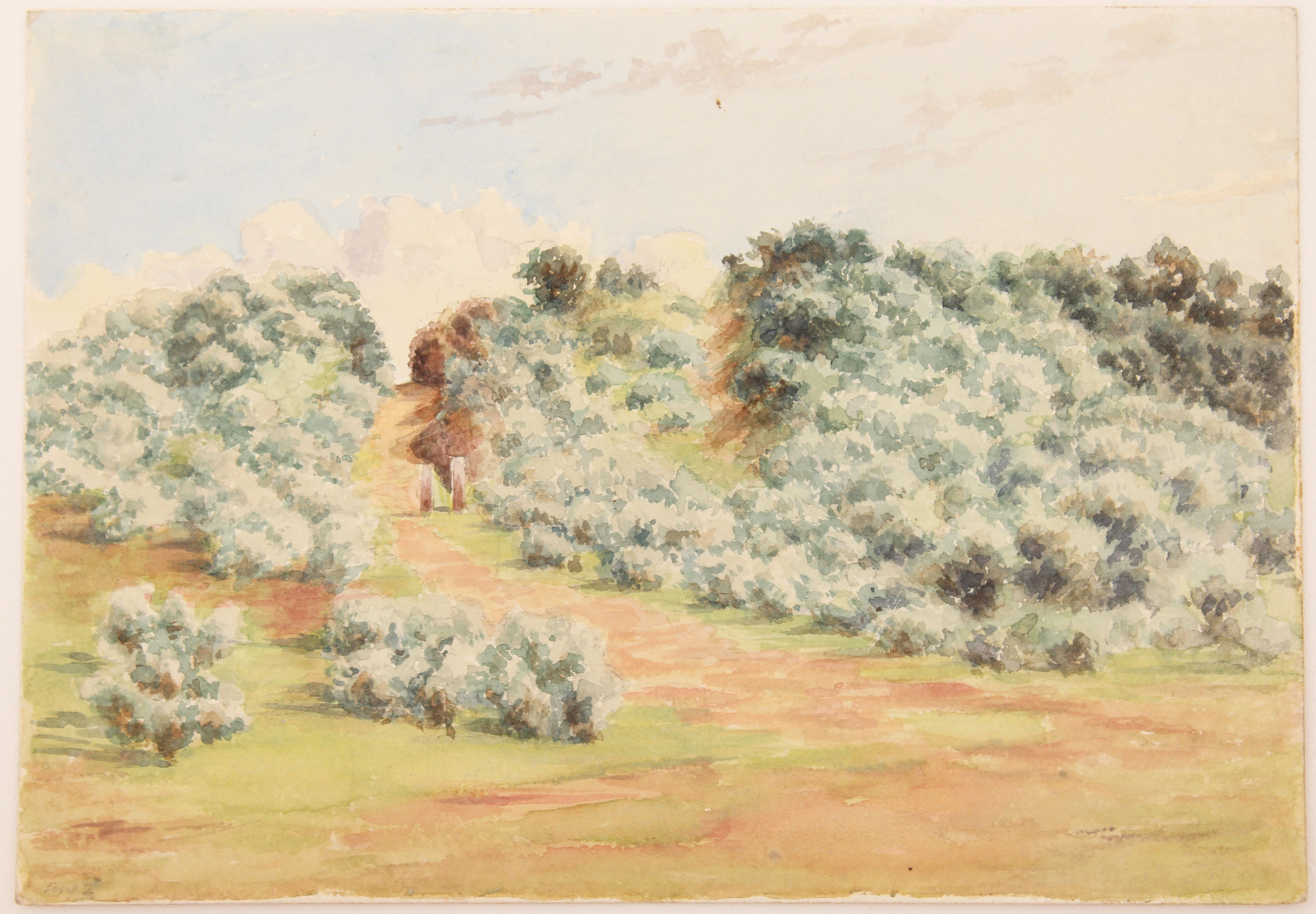 19th Century Victorian Watercolour Landscape Painting Seathorne Lincolnshire (FREE DELIVERY) (1 of 4)