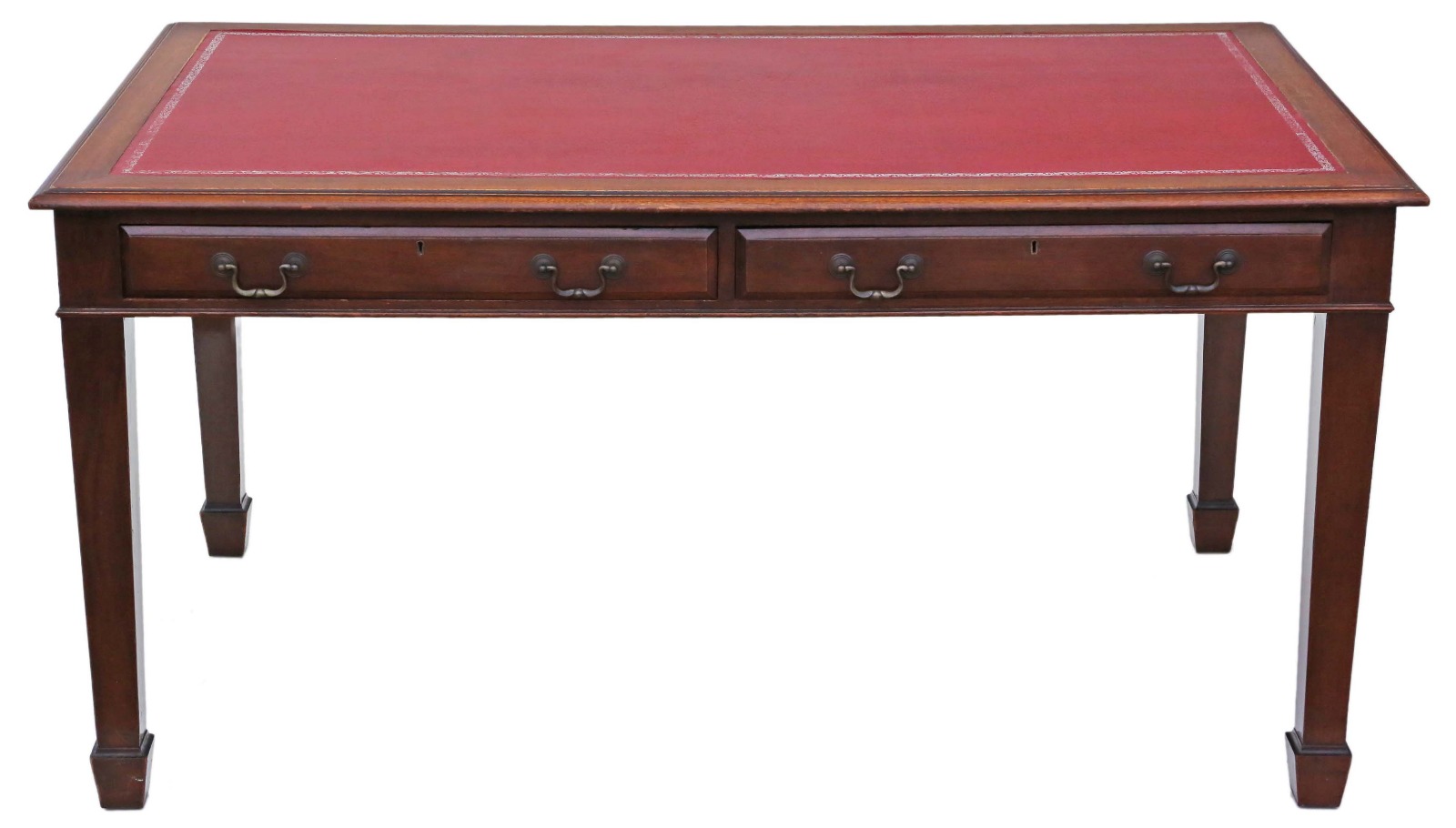 Georgian Revival Partner's Desk / Writing Table 5" x 3" c.1925 (1 of 10)