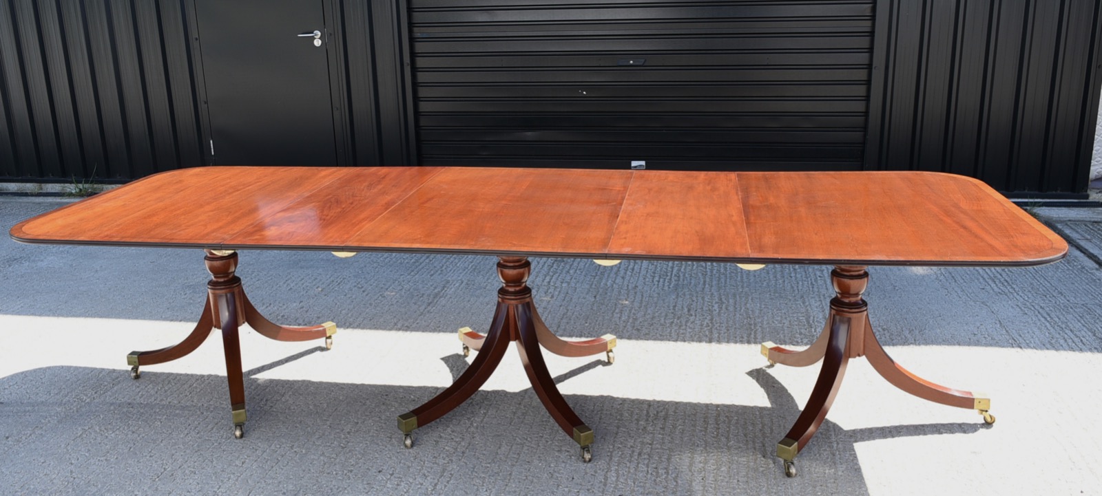 Regency Style Three Pillar Dining Table Seats 14 C.1920 (1 of 1) Regency Style Three Pillar Dining Table Seats 14 C.1920 (1 of 1)