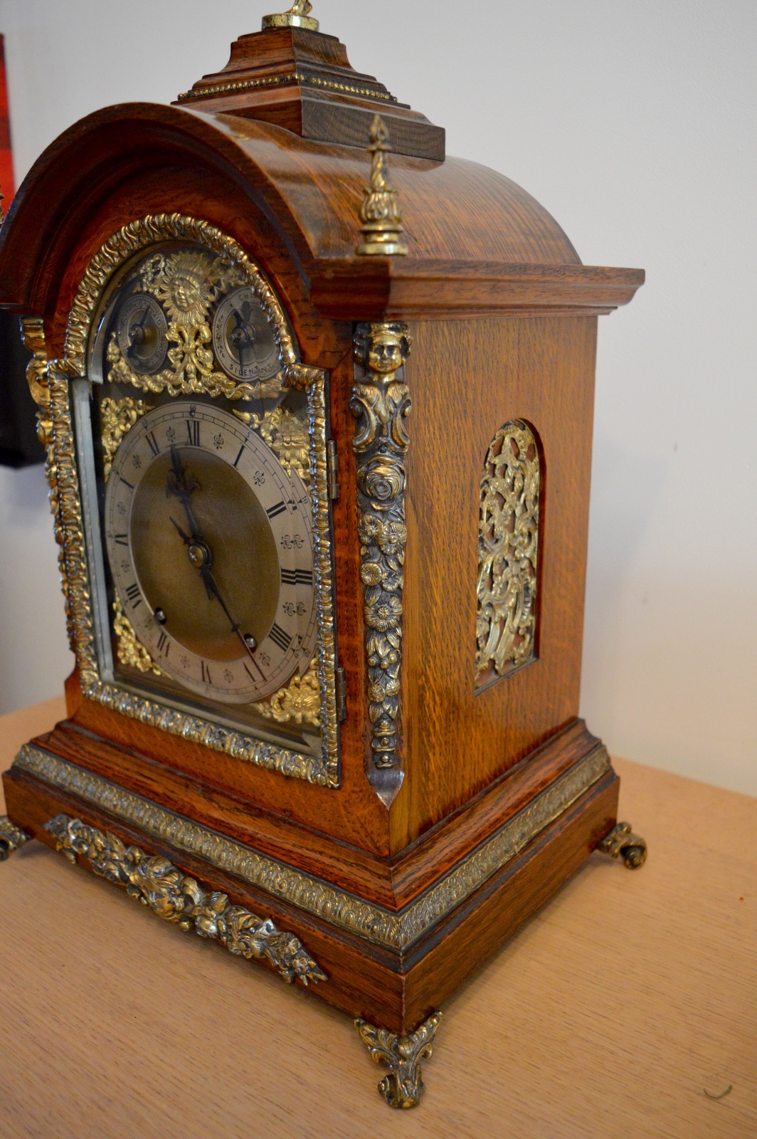 Large Winterhalder & Hofmeier Bracket Clock / Table Clock c.1900 ting tang (1 of 1) Large Winterhalder & Hofmeier Bracket Clock / Table Clock c.1900 ting tang (1 of 1)