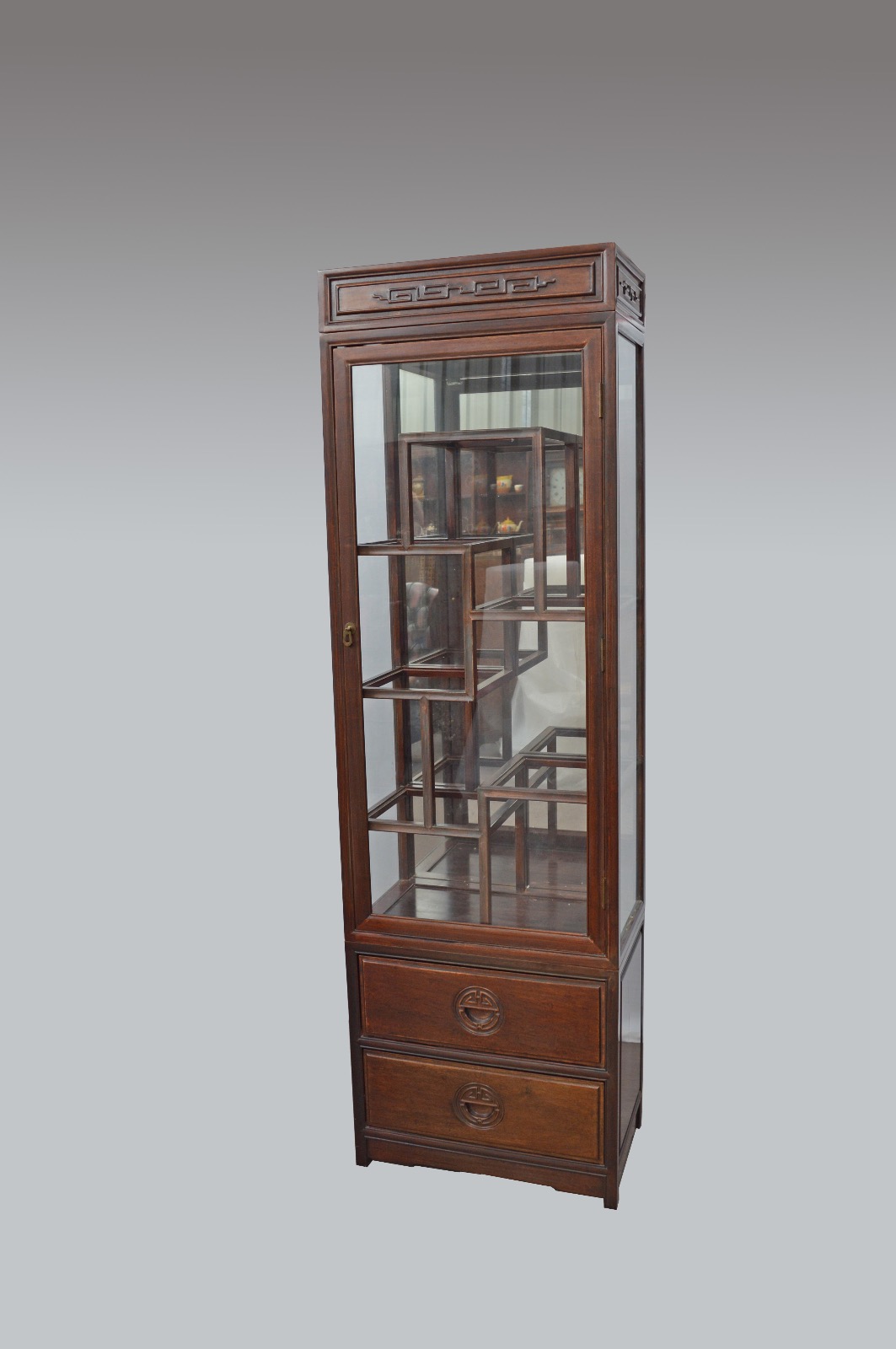 Oriental Hardwood Display Cabinet (1 of 1) Oriental Hardwood Display Cabinet (1 of 1)