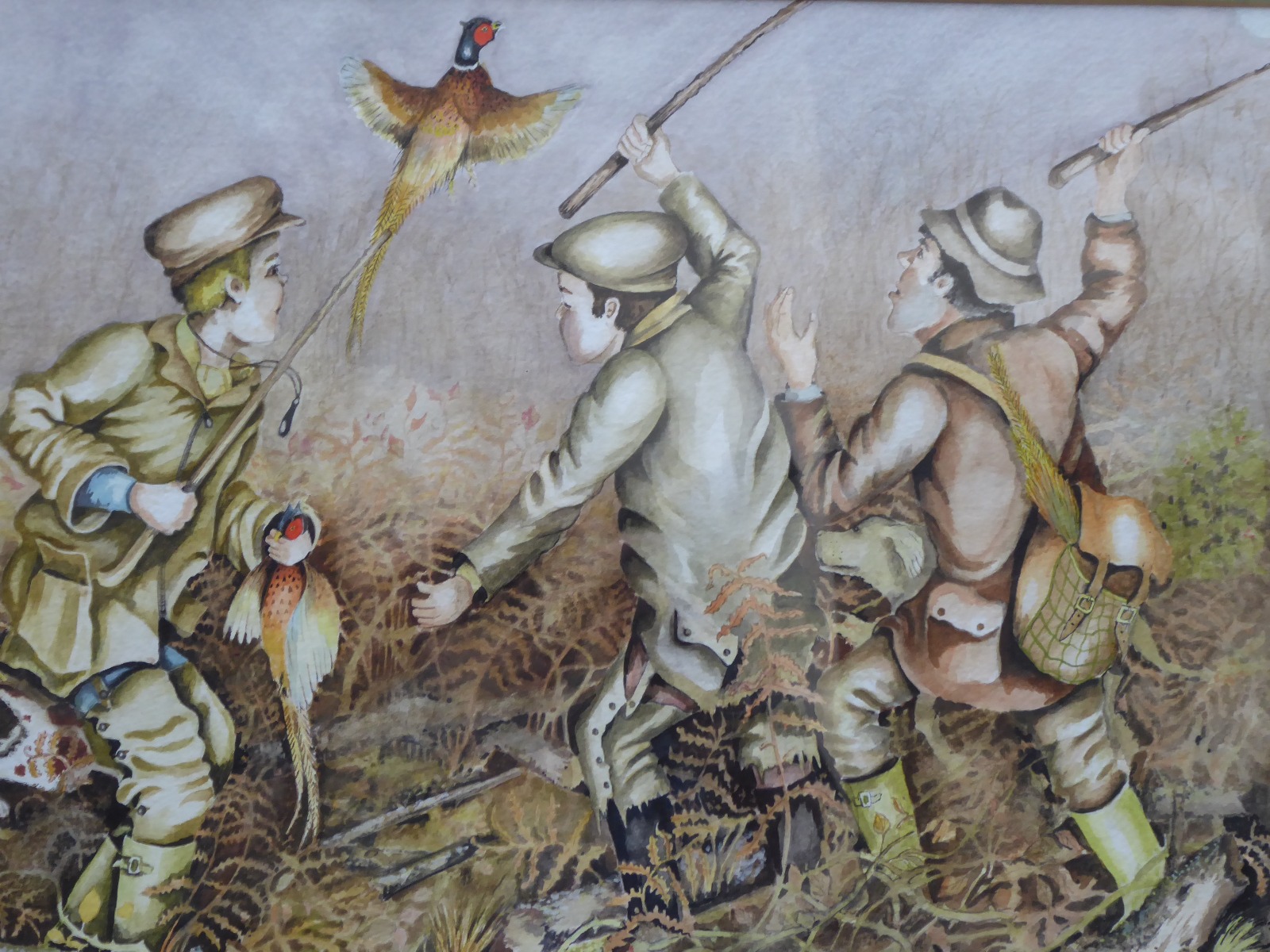 Watercolour of Brightling Beaters by Artist Anthony Palmer (1 of 12)