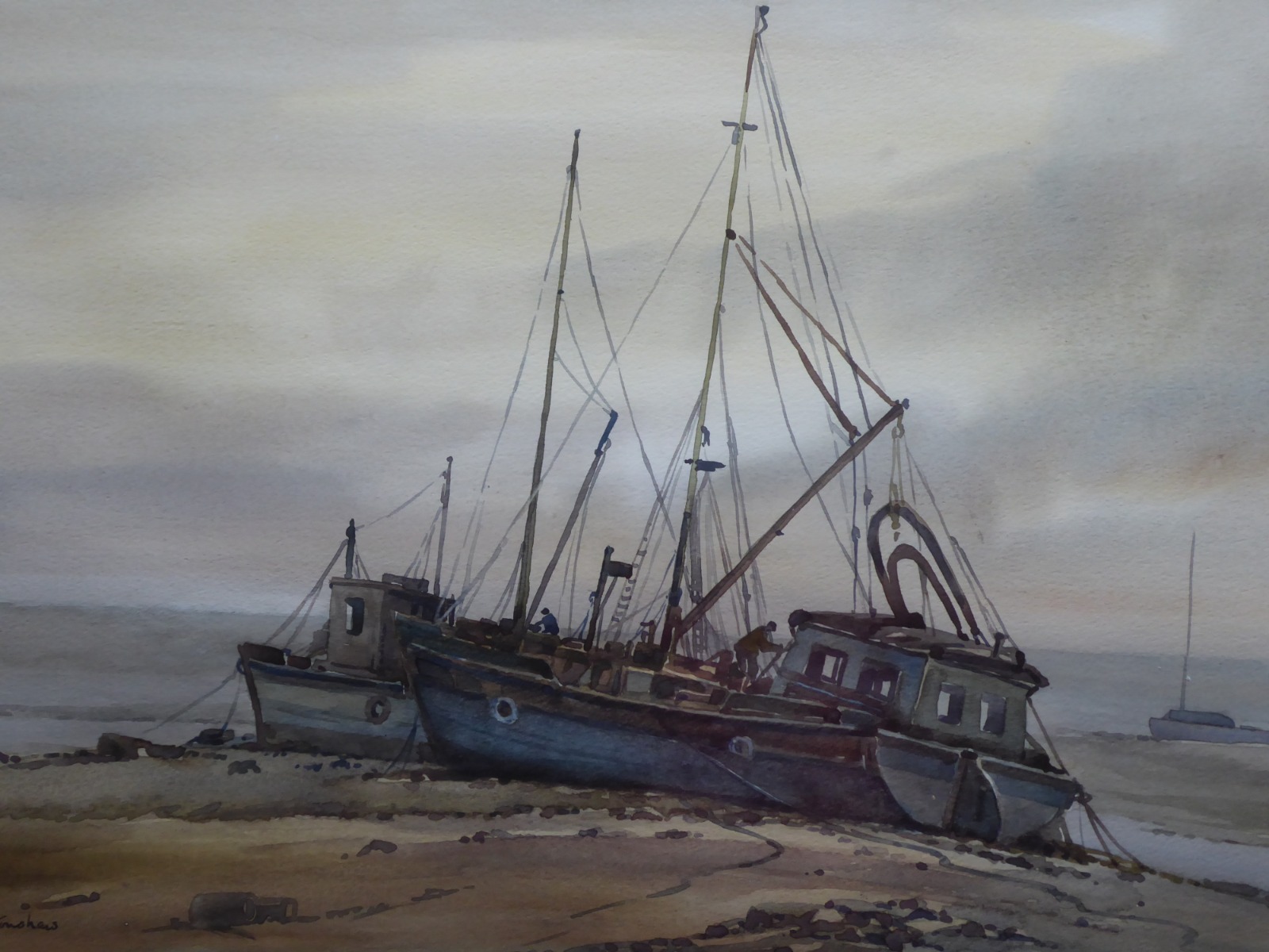 Boats on the Seashore Listed Artist Keith Burtonshaw (1 of 13)