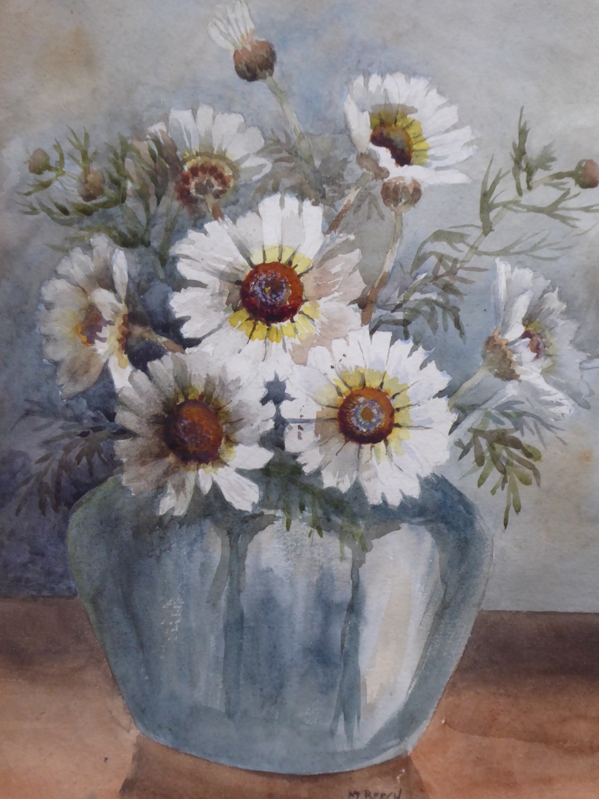 Watercolour Daisies in a Vase Artist M Beech (1 of 11)