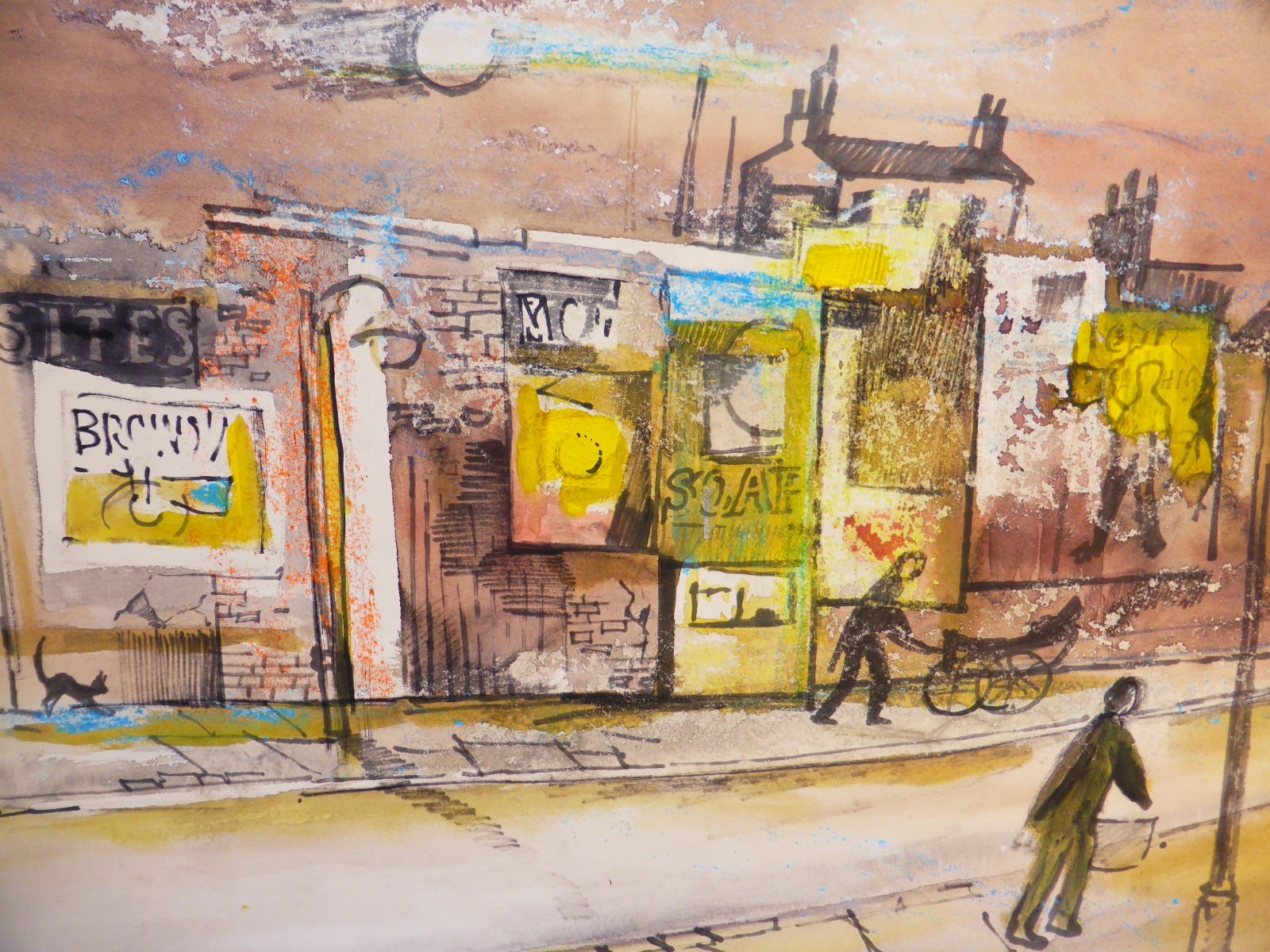 Watercolour Title Homage to T S Elliot Artist Gordon 1963 (1 of 8)