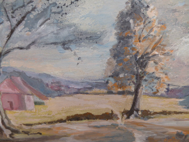 Oil on Board of African Landscape by Artist Hare (1 of 11)