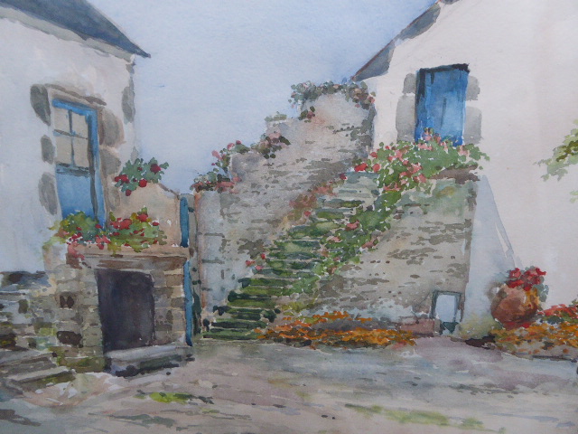 Watercolour Saint Pierre Quiberon Artist Fred W Wright (1 of 13)
