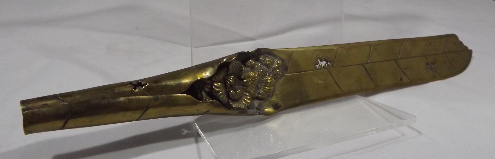 Antique Brass Letter Opener with Folded Handle 16353 / LA80995