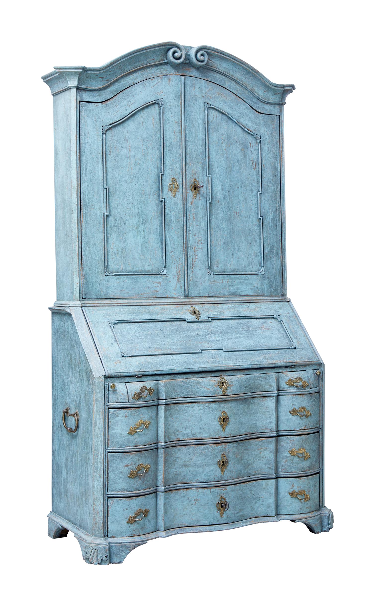 Late 18th Century Swedish Oak Painted Bureau Bookcase (1 of 10) Late 18th Century Swedish Oak Painted Bureau Bookcase (1 of 10)