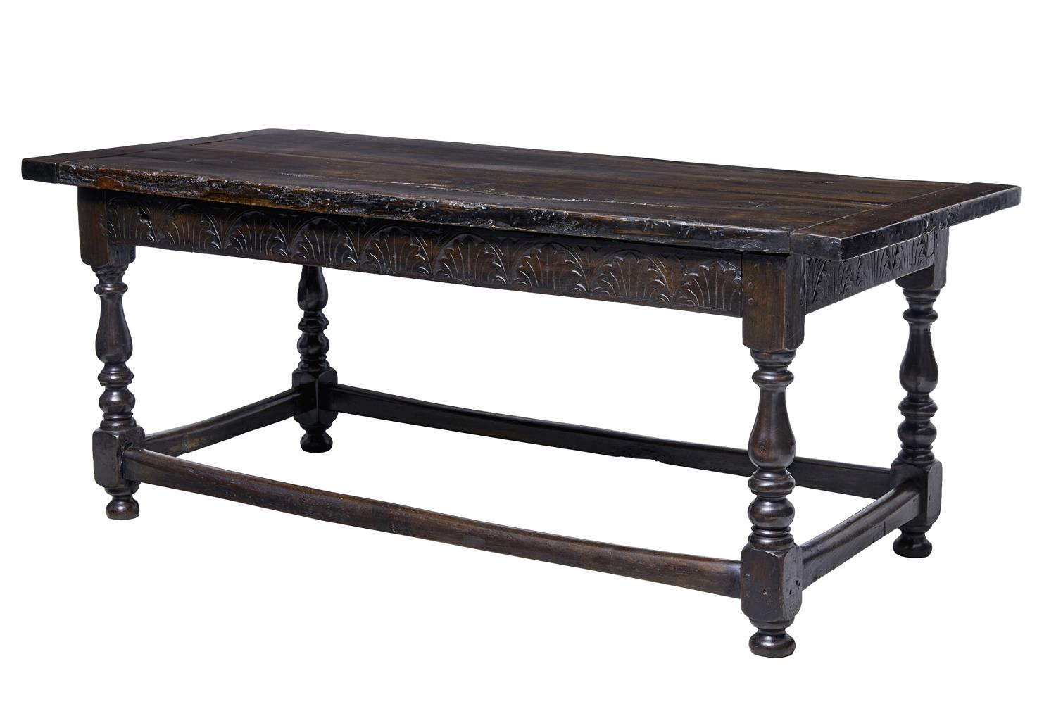 19th Century Carved Oak Refectory Table (1 of 1) 19th Century Carved Oak Refectory Table (1 of 1)