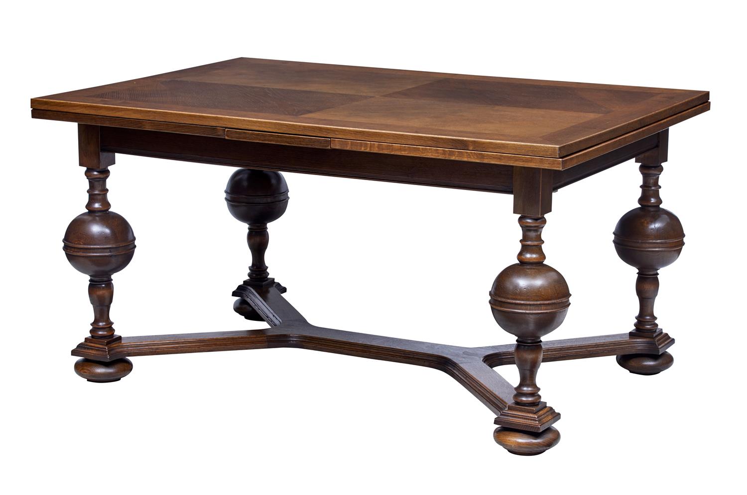 Early 20th Century Oak Draw-leaf Extending Dining Table (1 of 6) Early 20th Century Oak Draw-leaf Extending Dining Table (1 of 6)