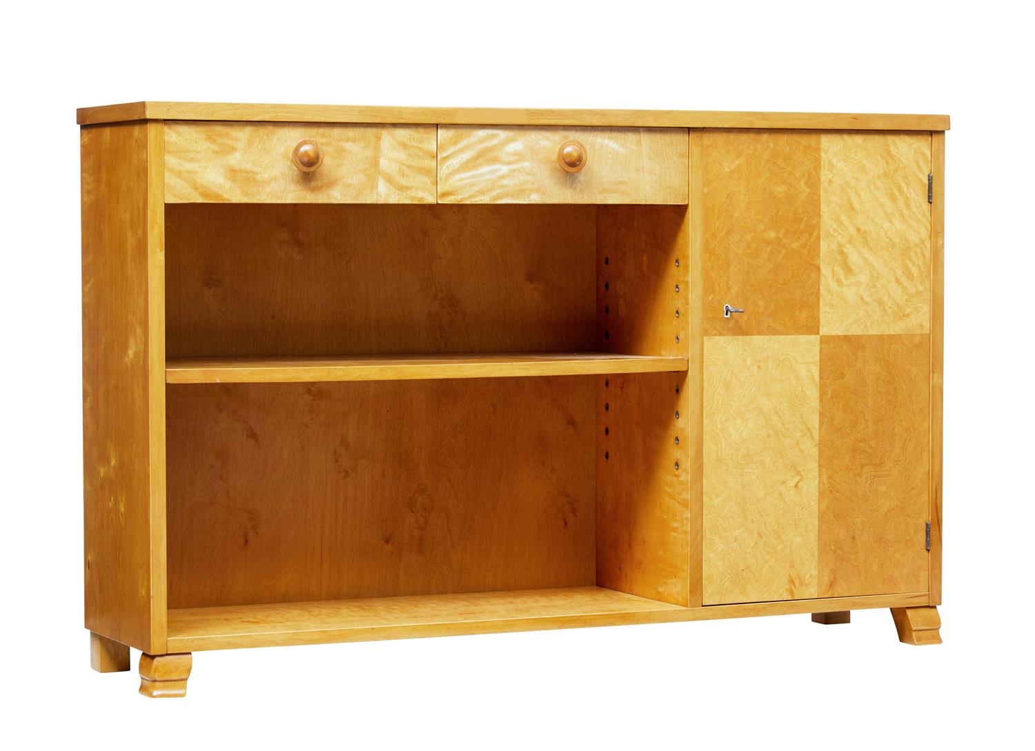 Scandinavian 1950s Birch Low Bookcase (1 of 1) Scandinavian 1950s Birch Low Bookcase (1 of 1)